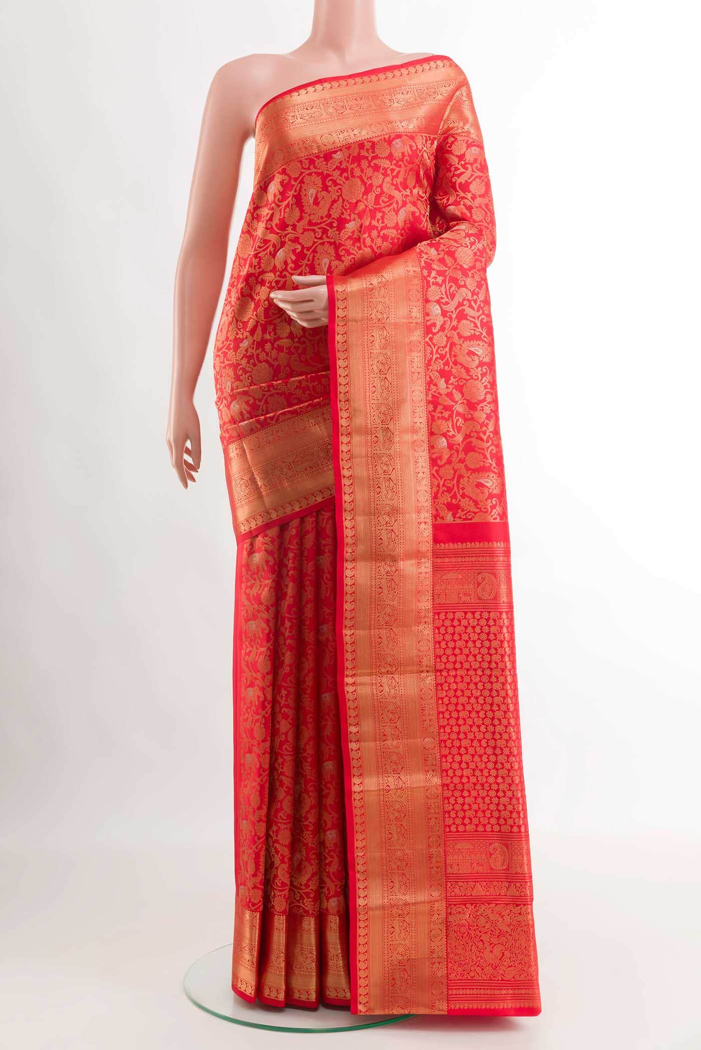 Red Kanchipuram Silk Saree