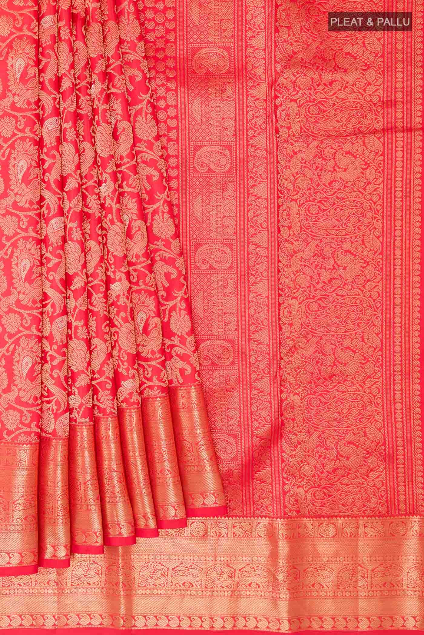 Red Kanchipuram Silk Saree