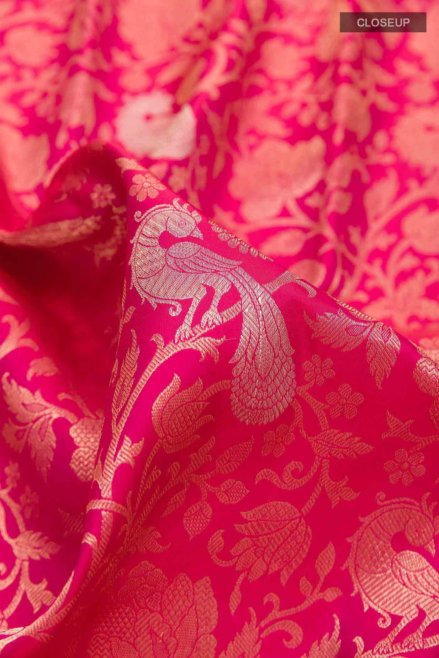 Pink Kanchipuram Silk Saree
