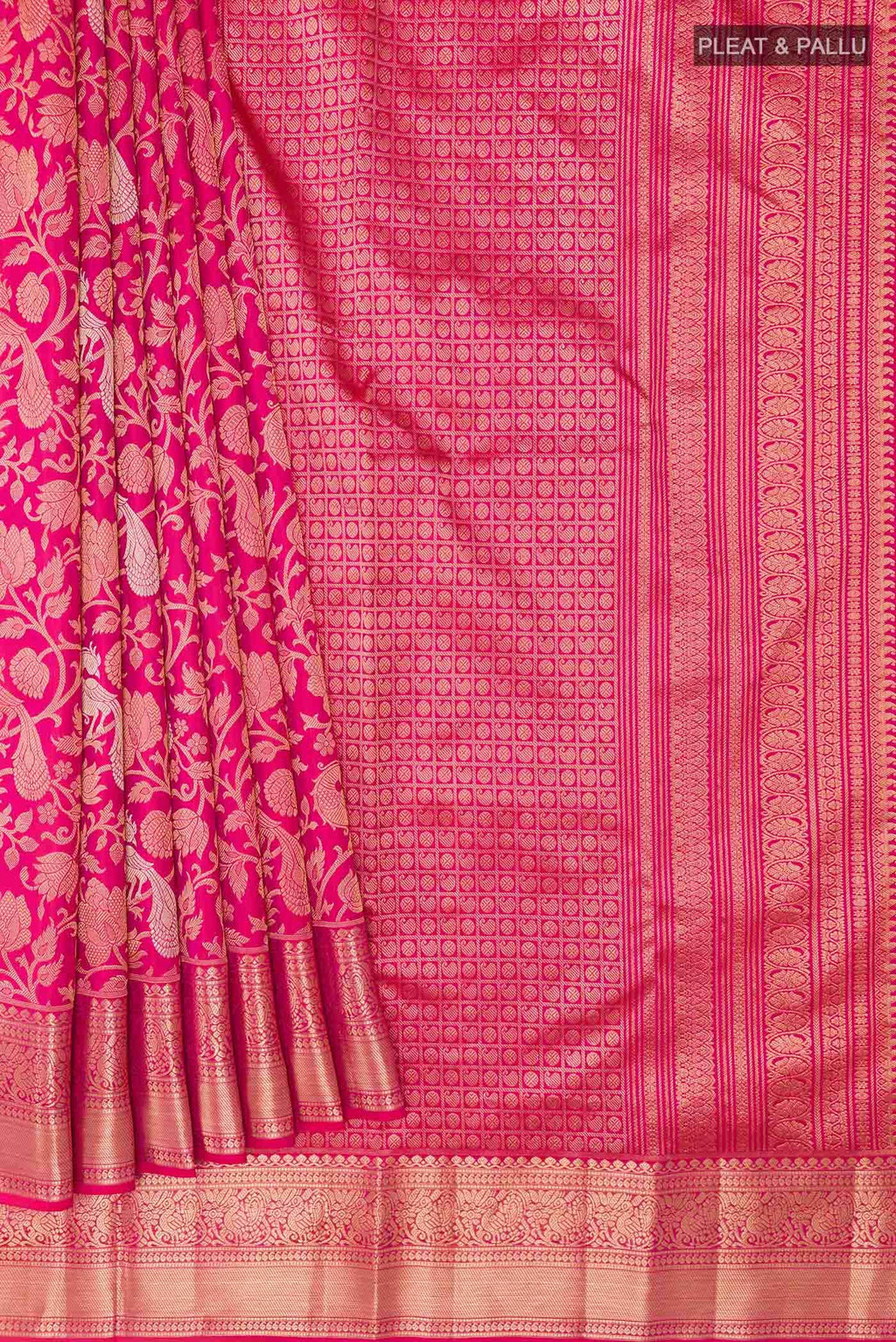 Pink Kanchipuram Silk Saree
