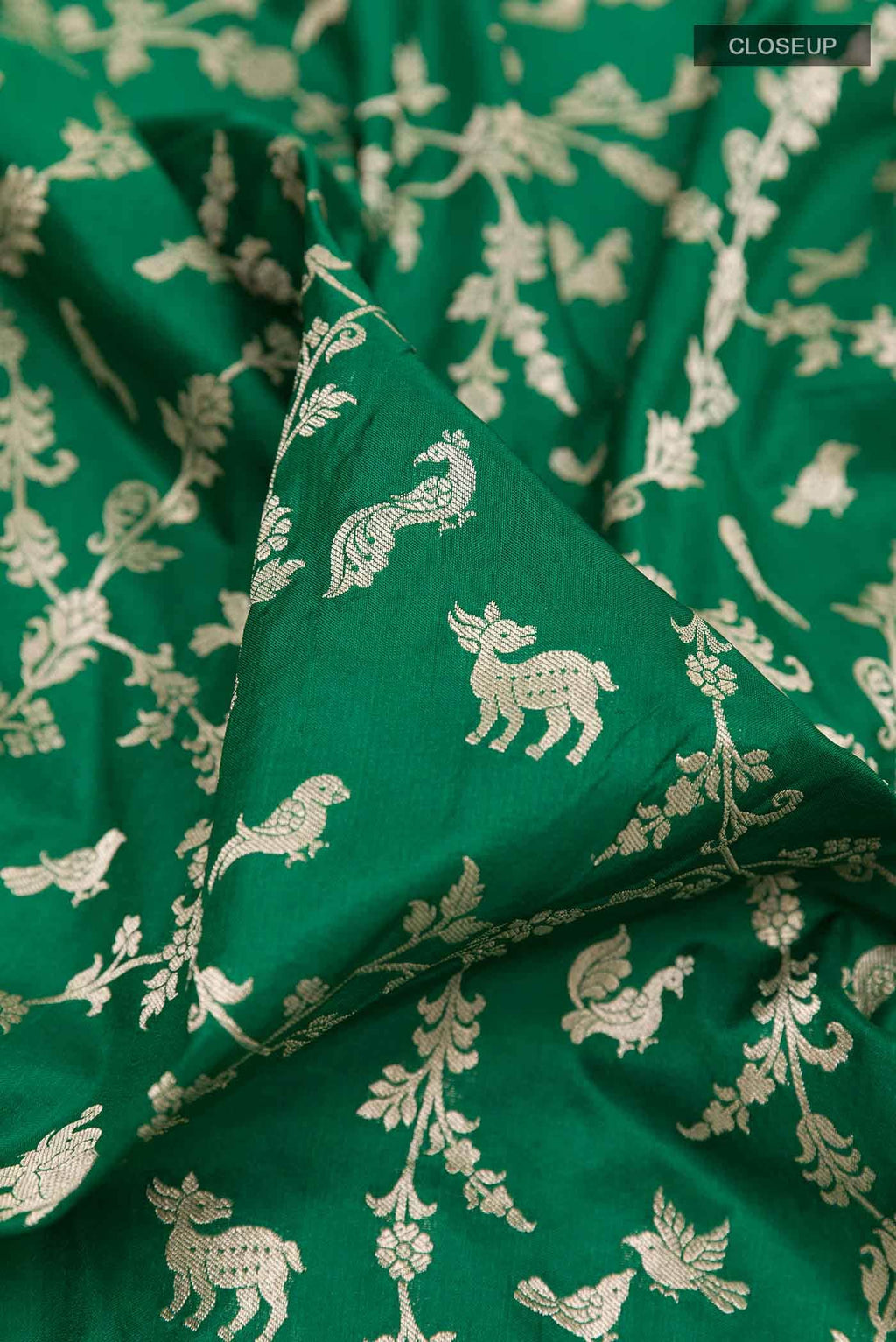 Green Banarasi Silk Saree