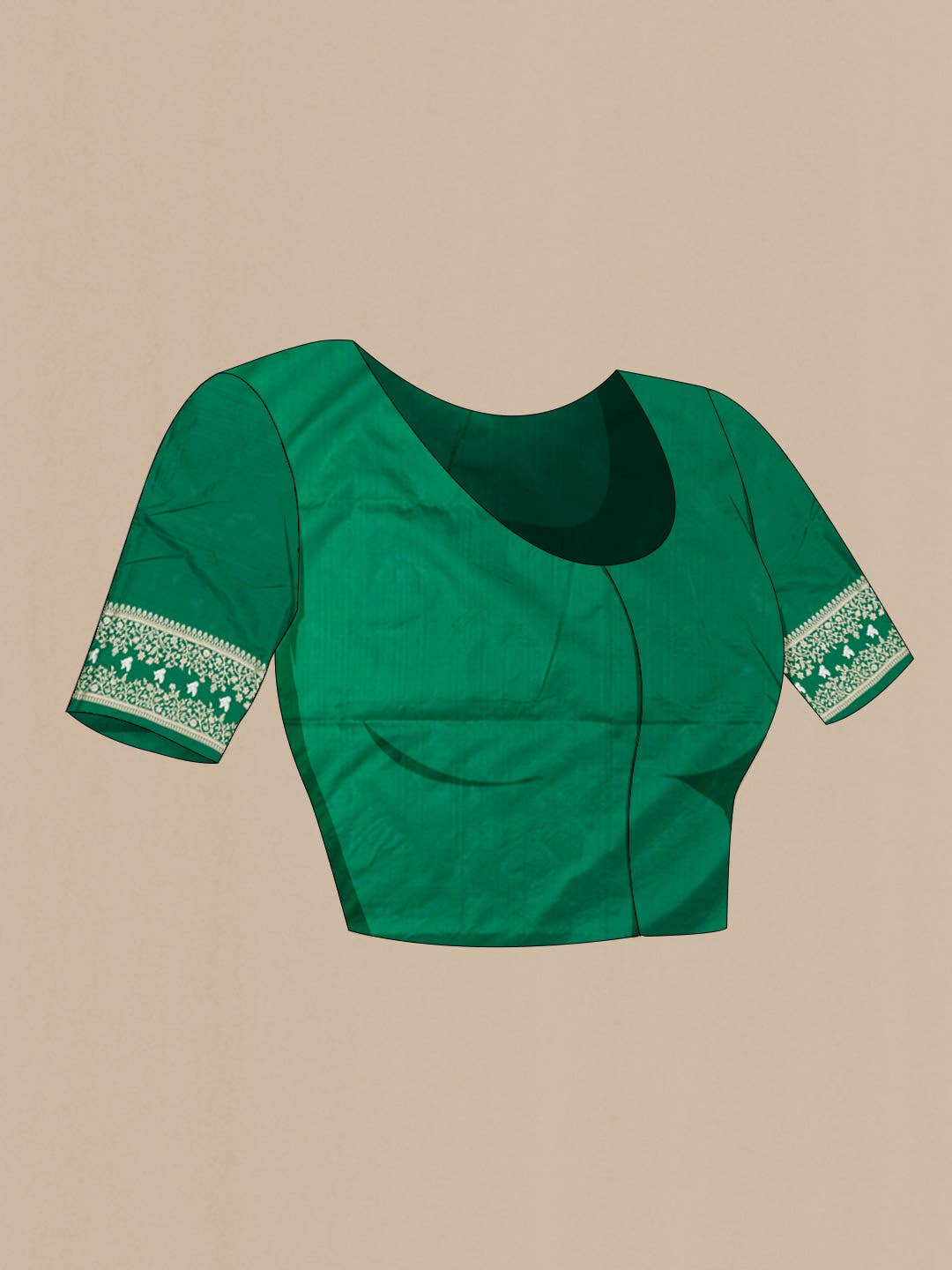 Green Banarasi Katan Silk Saree