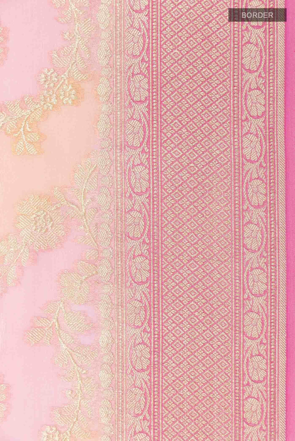 Pink Banarasi Georgette Saree
