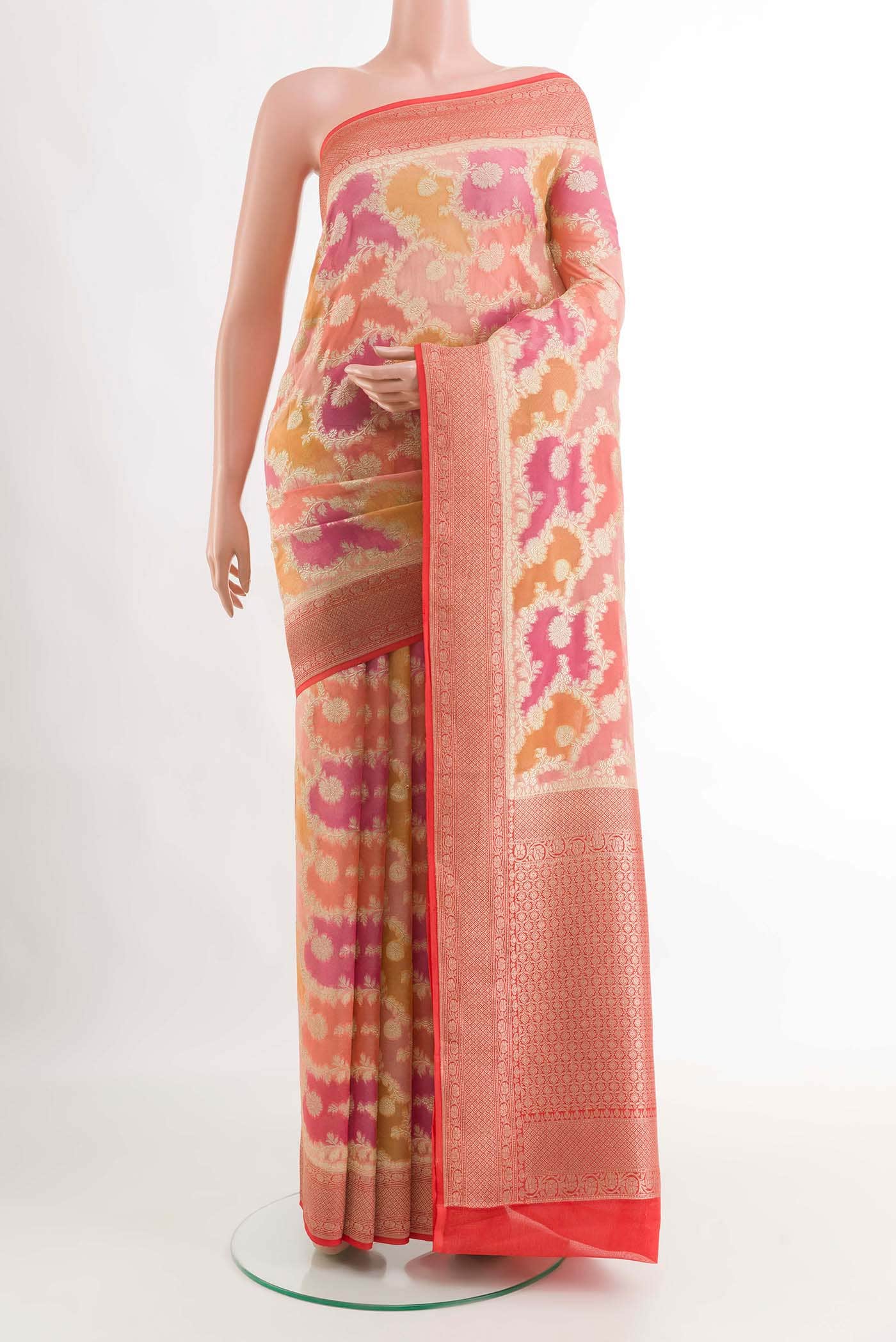 Multi Banarasi Georgette Saree