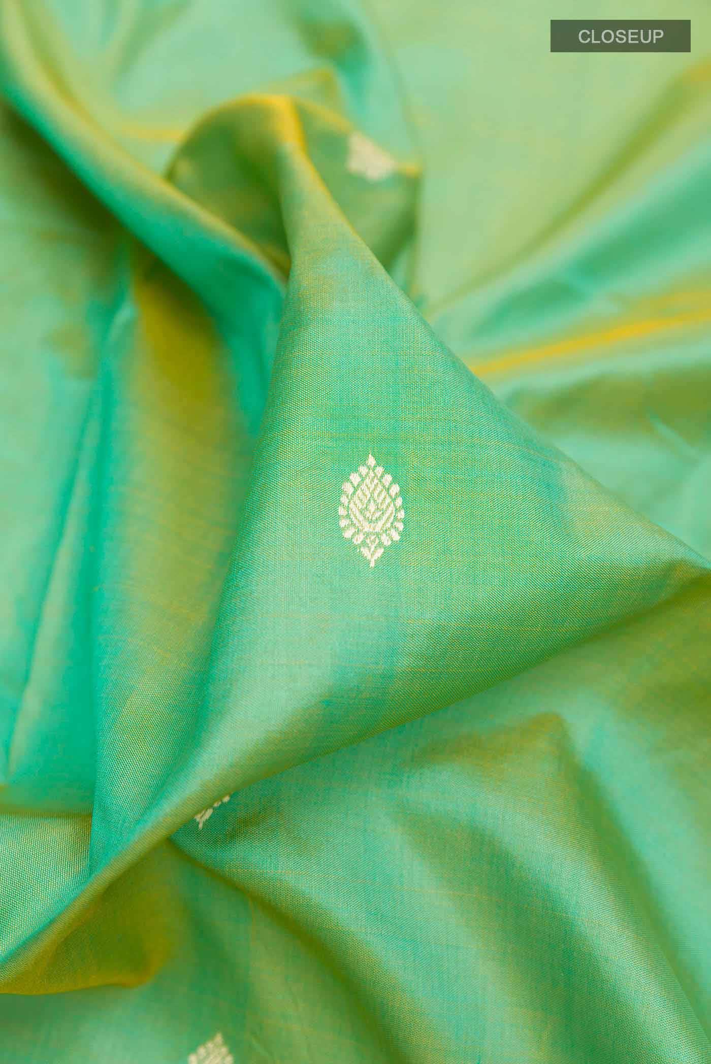 Green Banarasi Katan Silk Saree