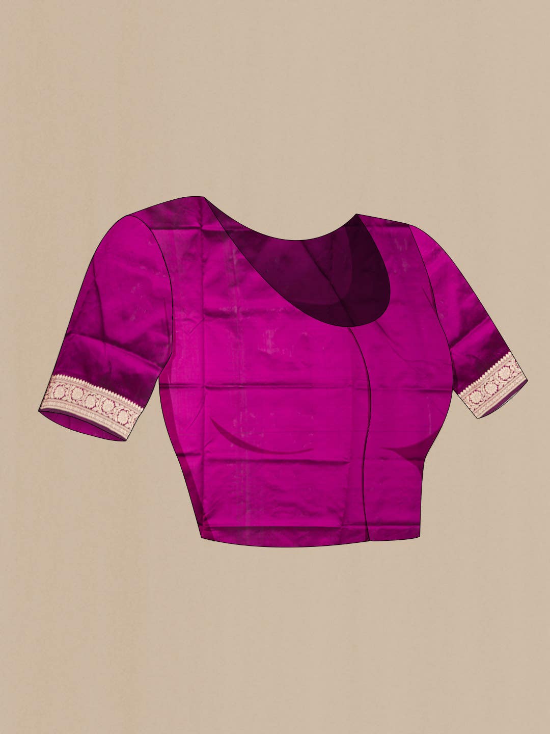 Purple Banarasi Katan Silk Saree