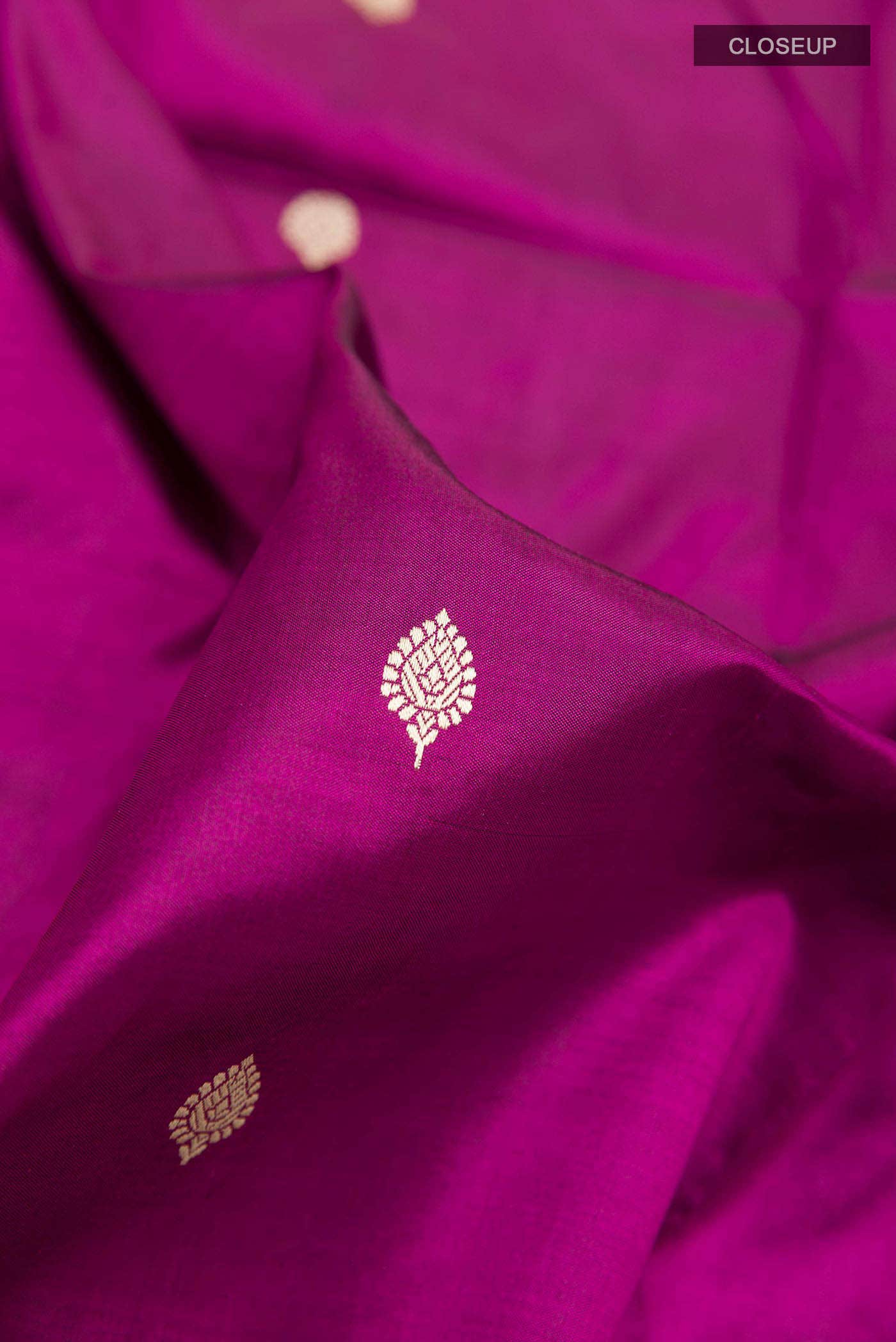 Purple Banarasi Katan Silk Saree