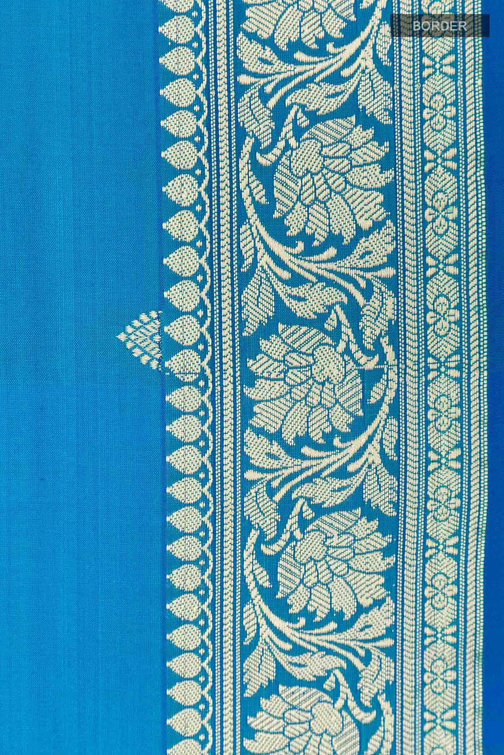 Blue Banarasi Katan Silk Saree