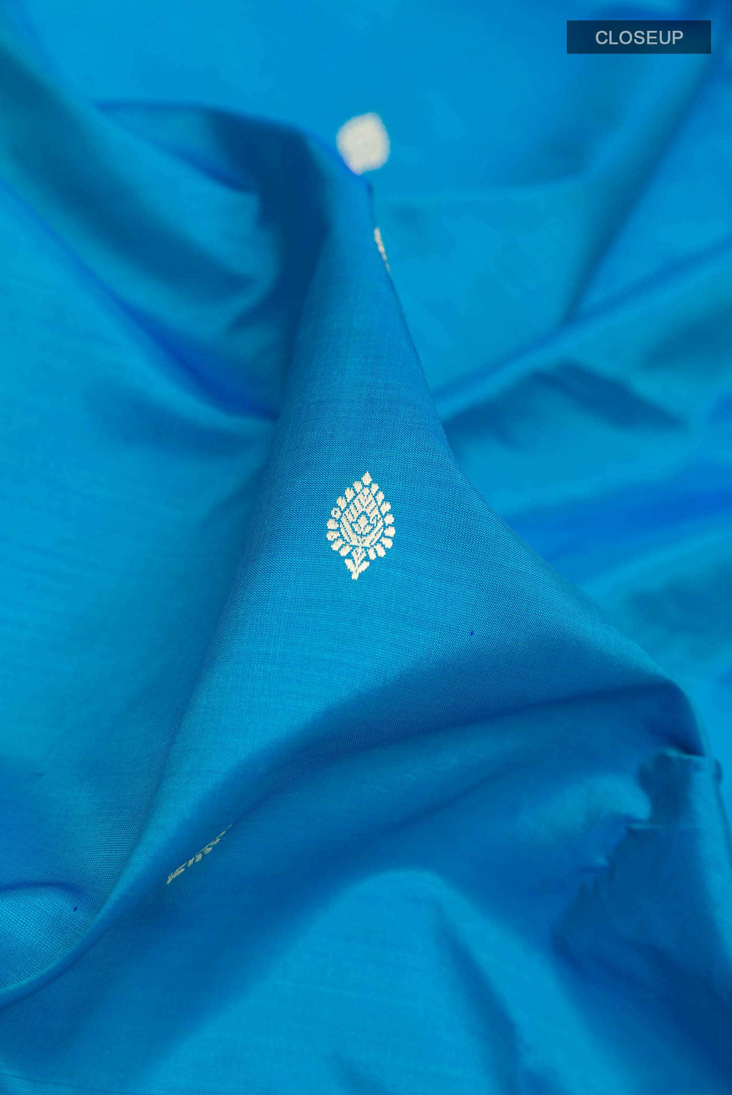 Blue Banarasi Katan Silk Saree