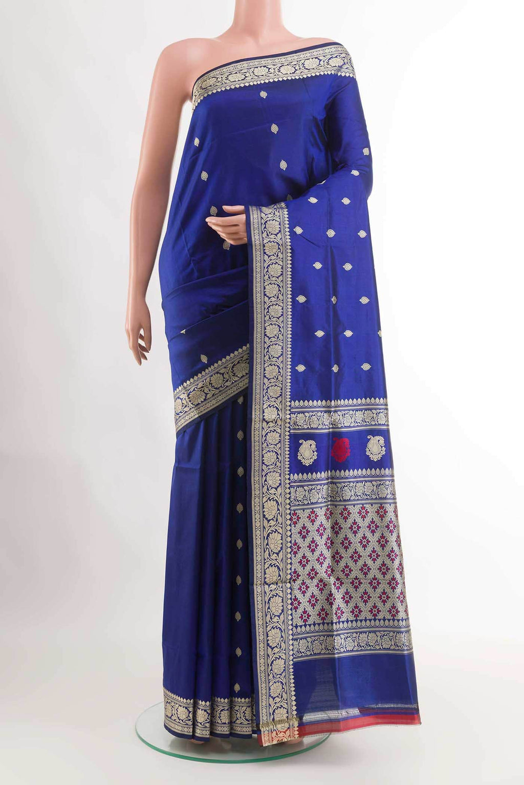 Royal Blue Banarasi Katan Silk Saree