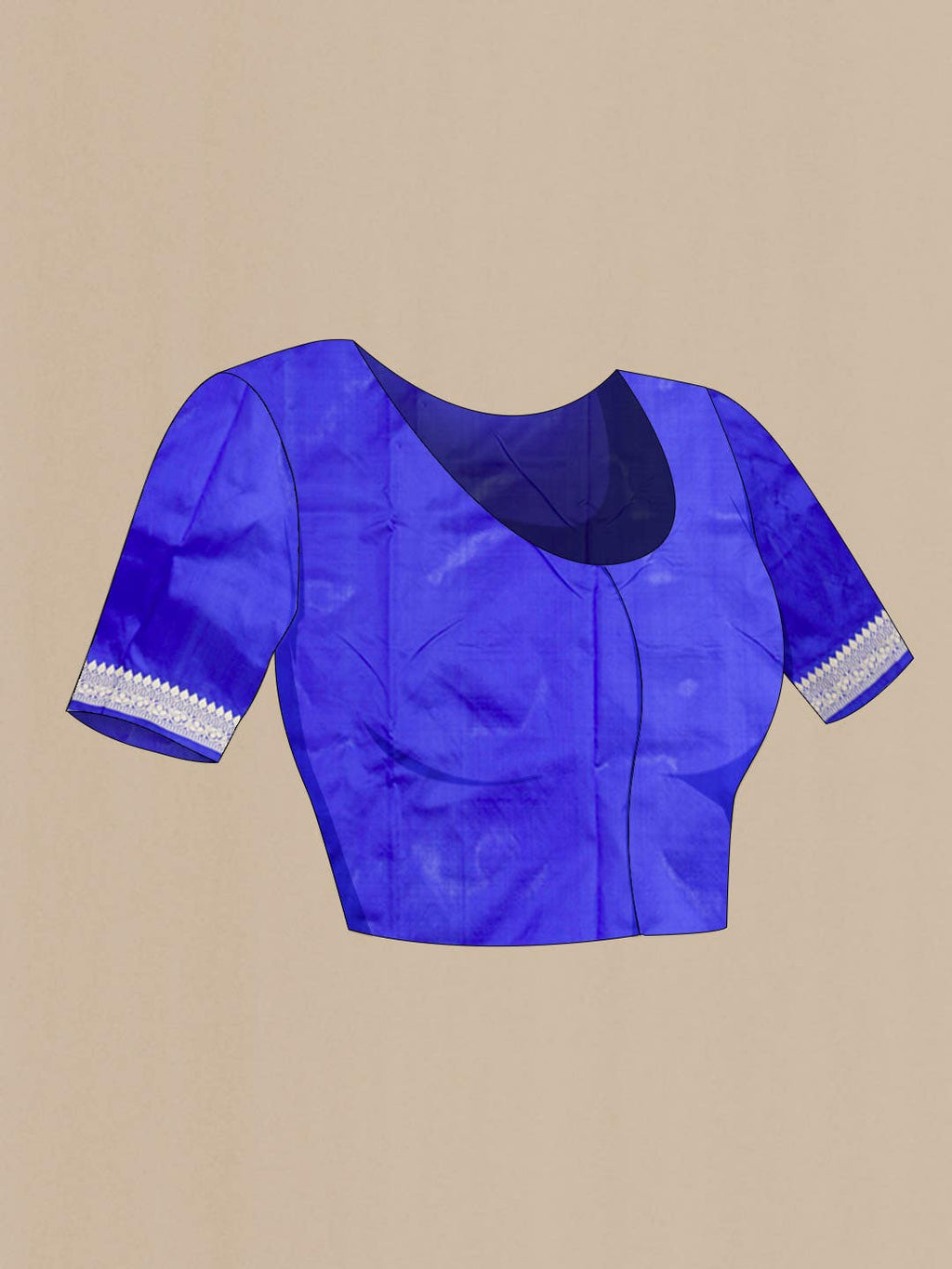 Blue Banarasi Katan Silk Saree