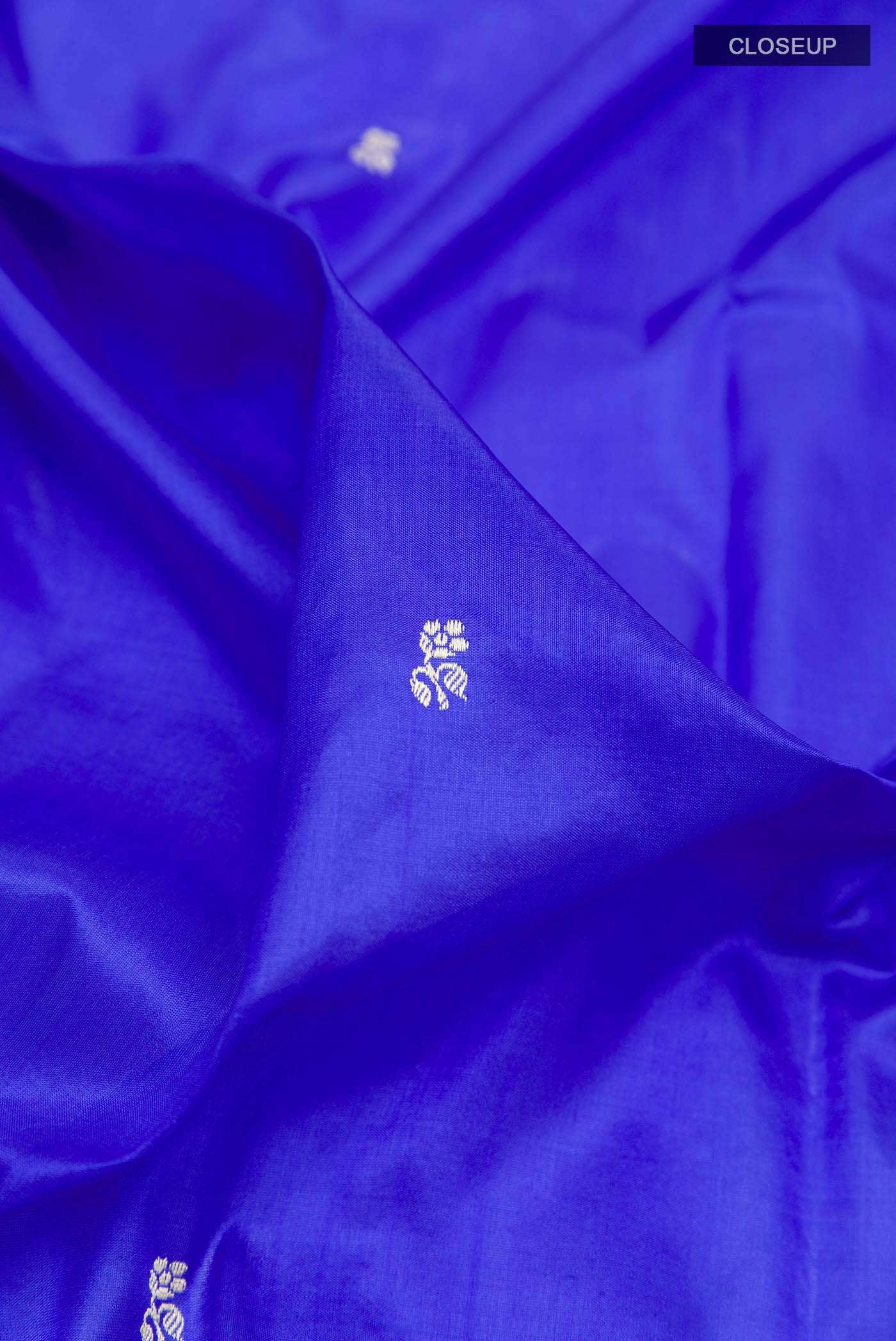 Blue Banarasi Katan Silk Saree