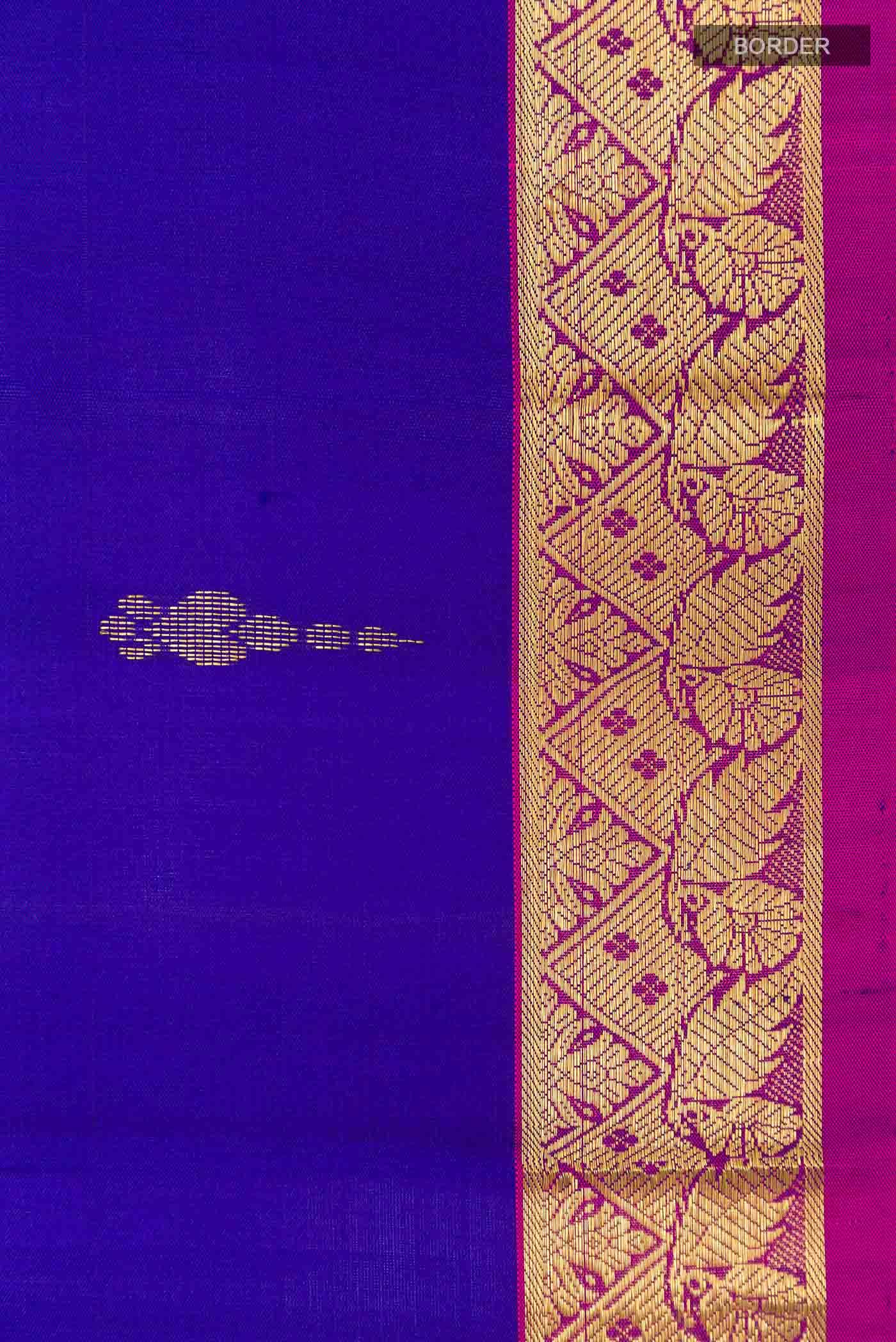 Navy Blue Kanchipuram Silk Saree