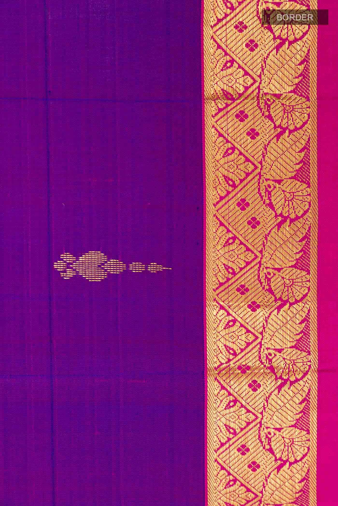 Purple Kanchipuram Silk Saree