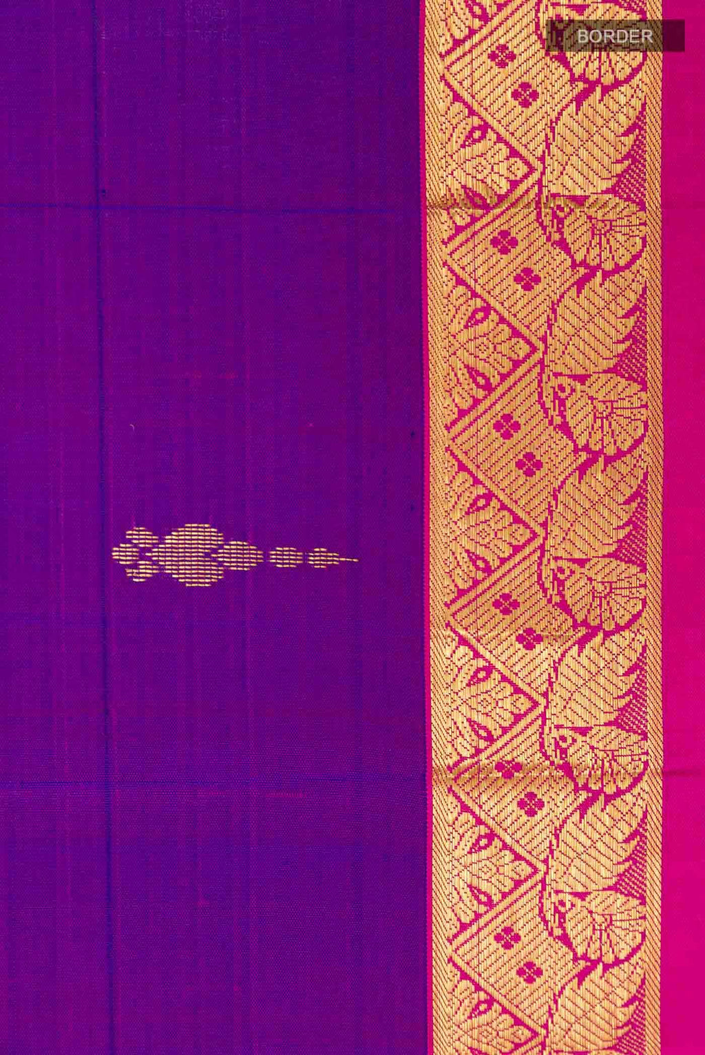 Purple Kanchipuram Silk Saree
