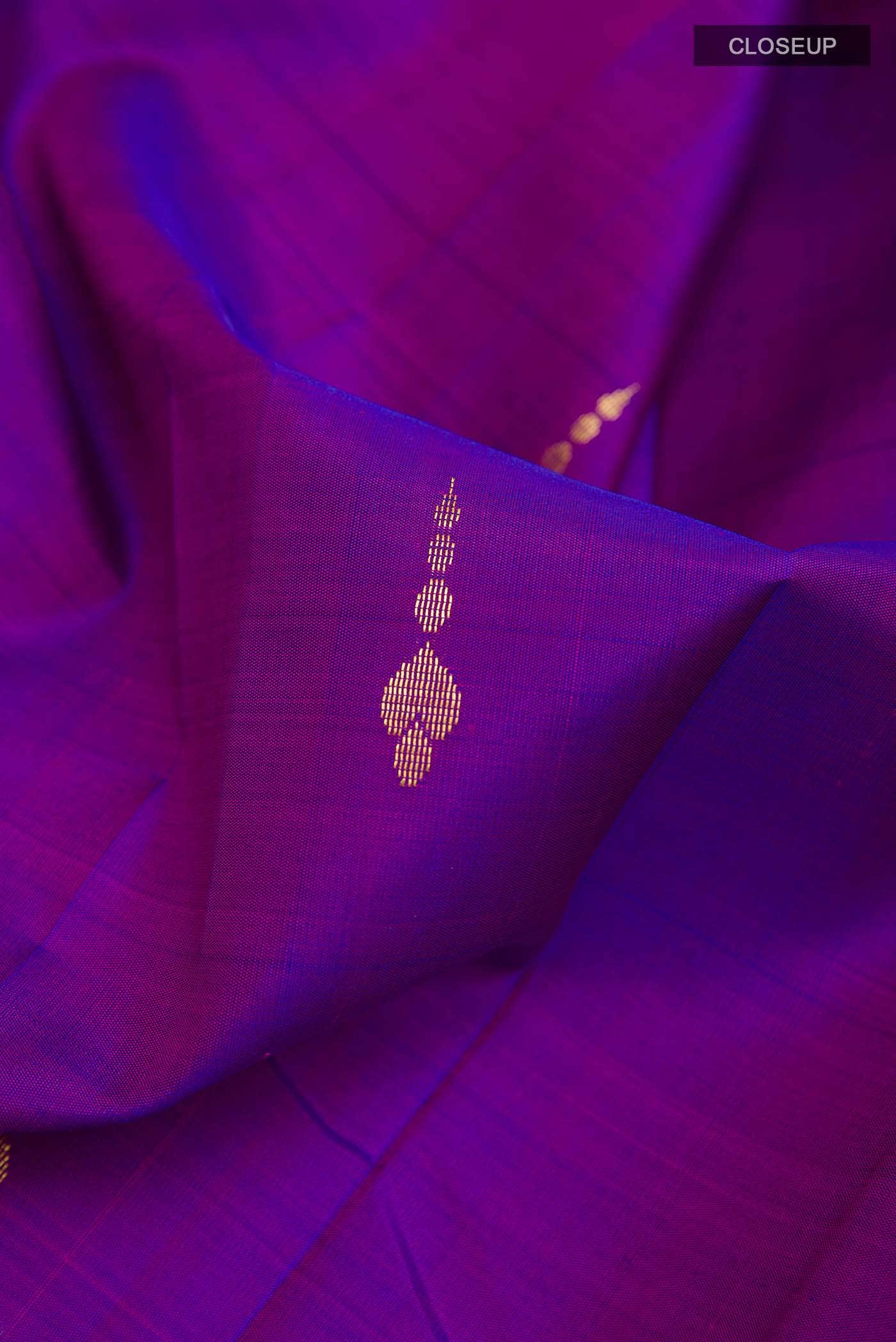 Purple Kanchipuram Silk Saree