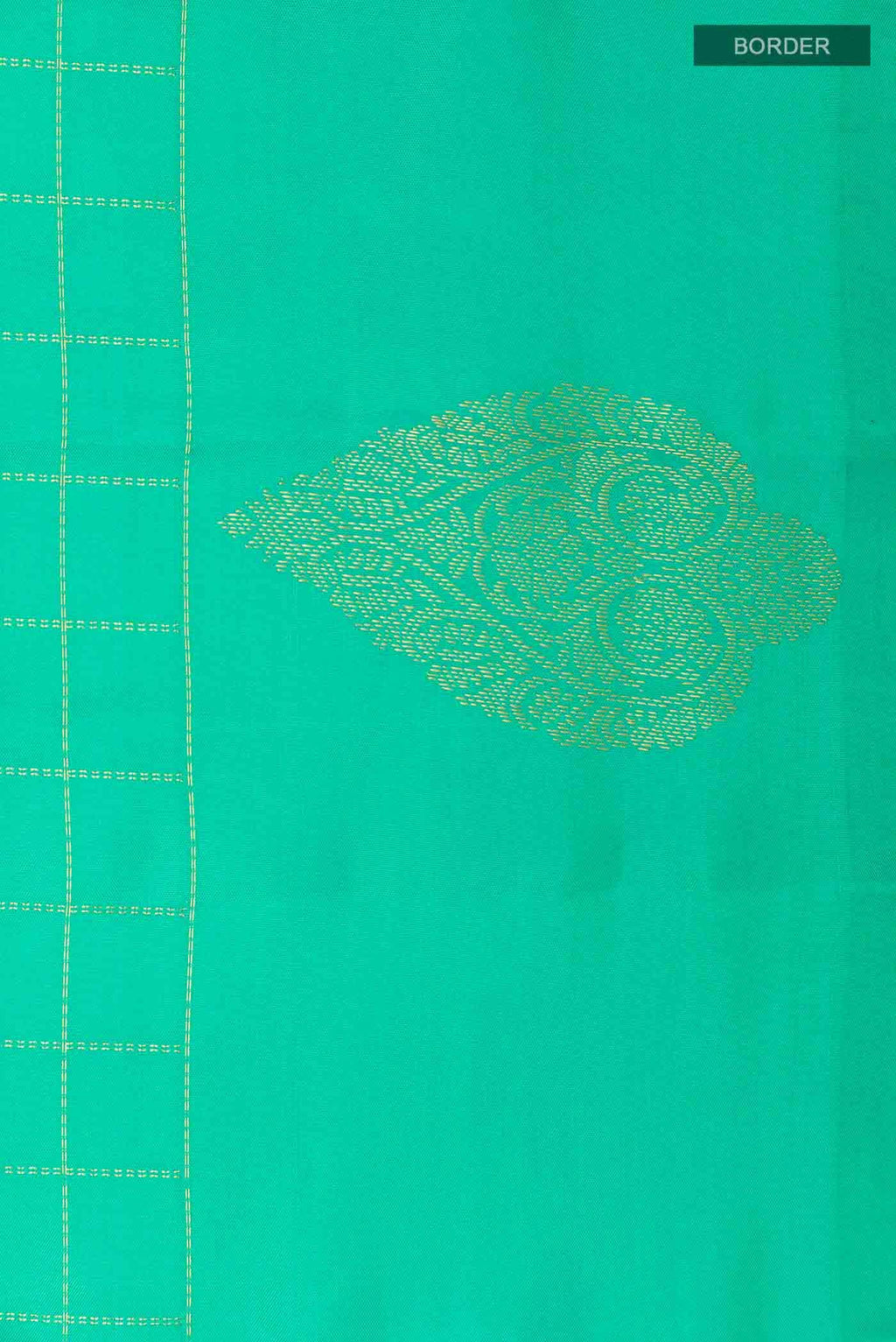 Sea Green Kanchipuram Silk Saree