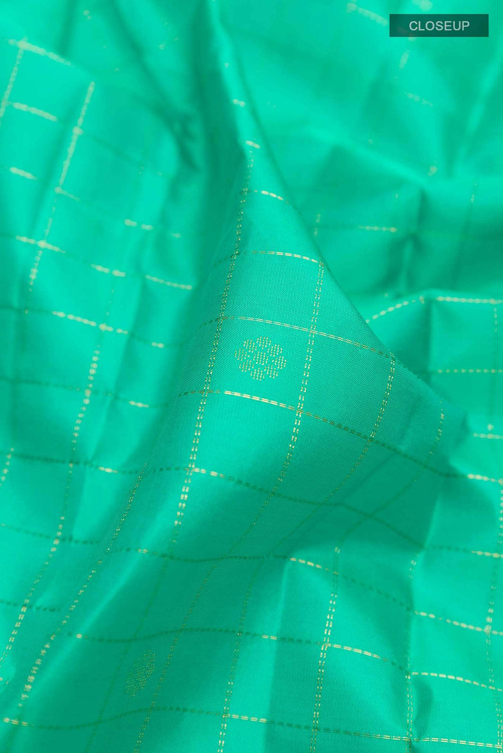 Sea Green Kanchipuram Silk Saree