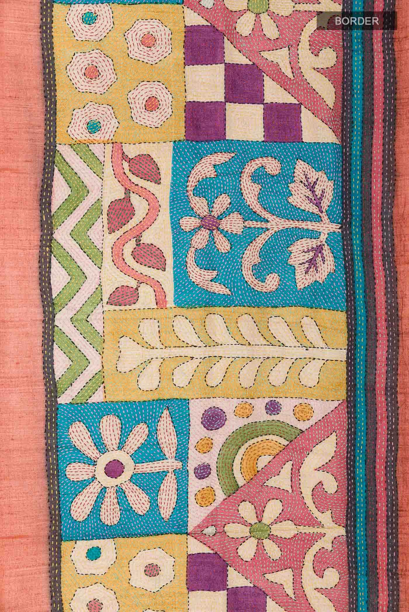 Imperial Red Tussar Saree
