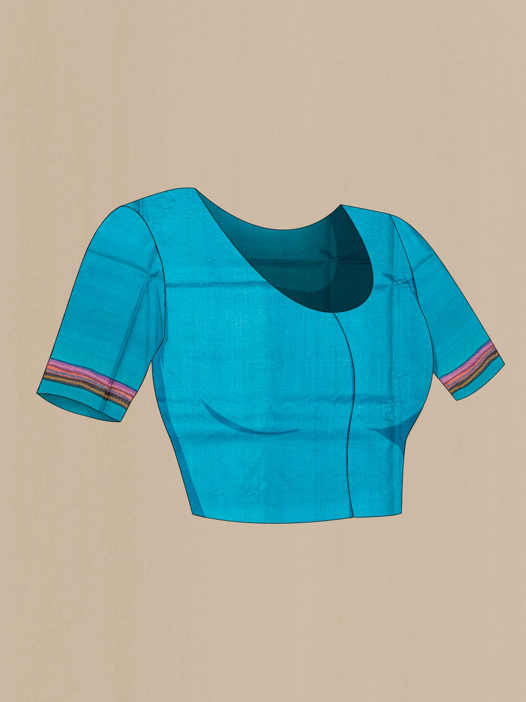 Blue Tussar Saree