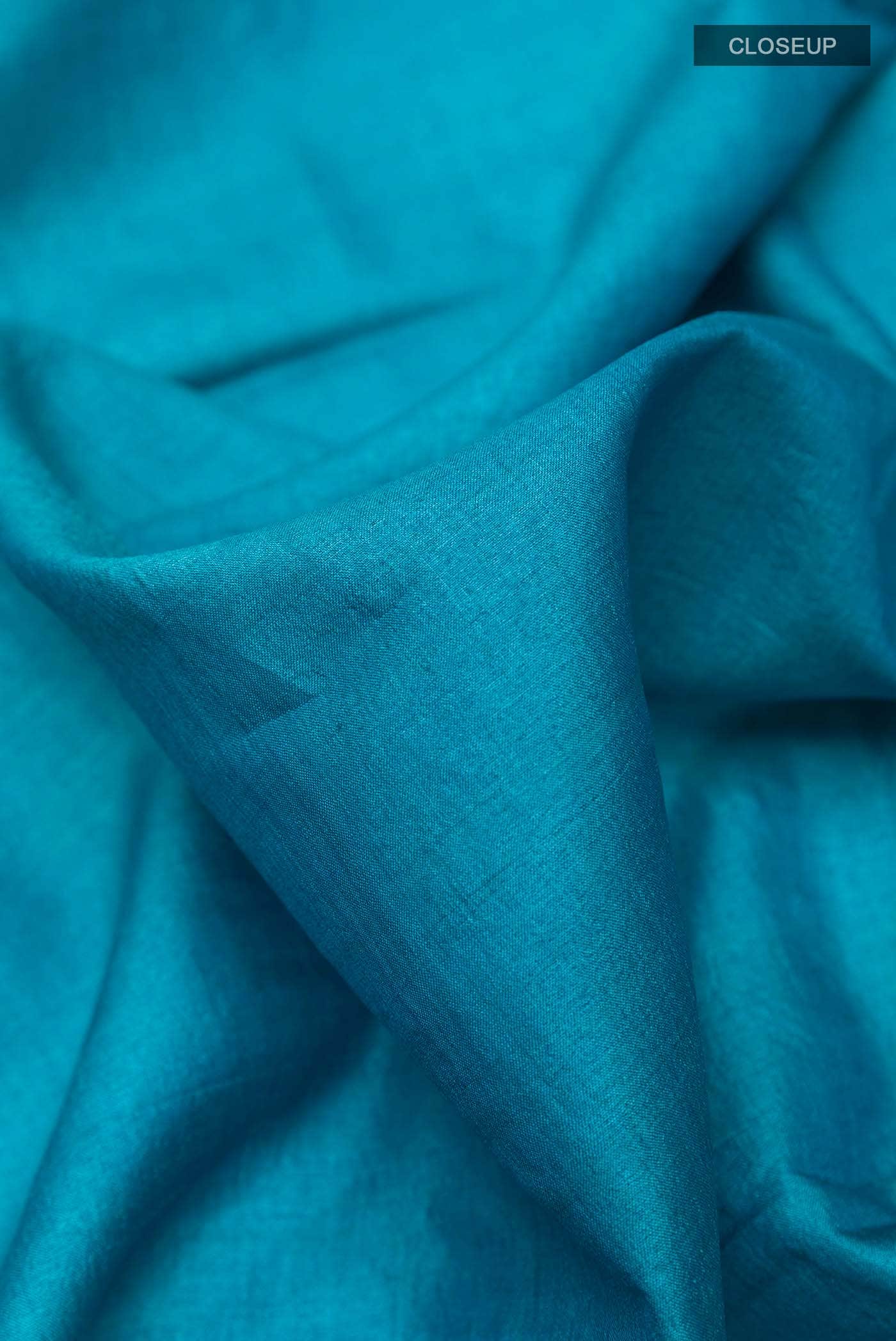 Blue Tussar Saree