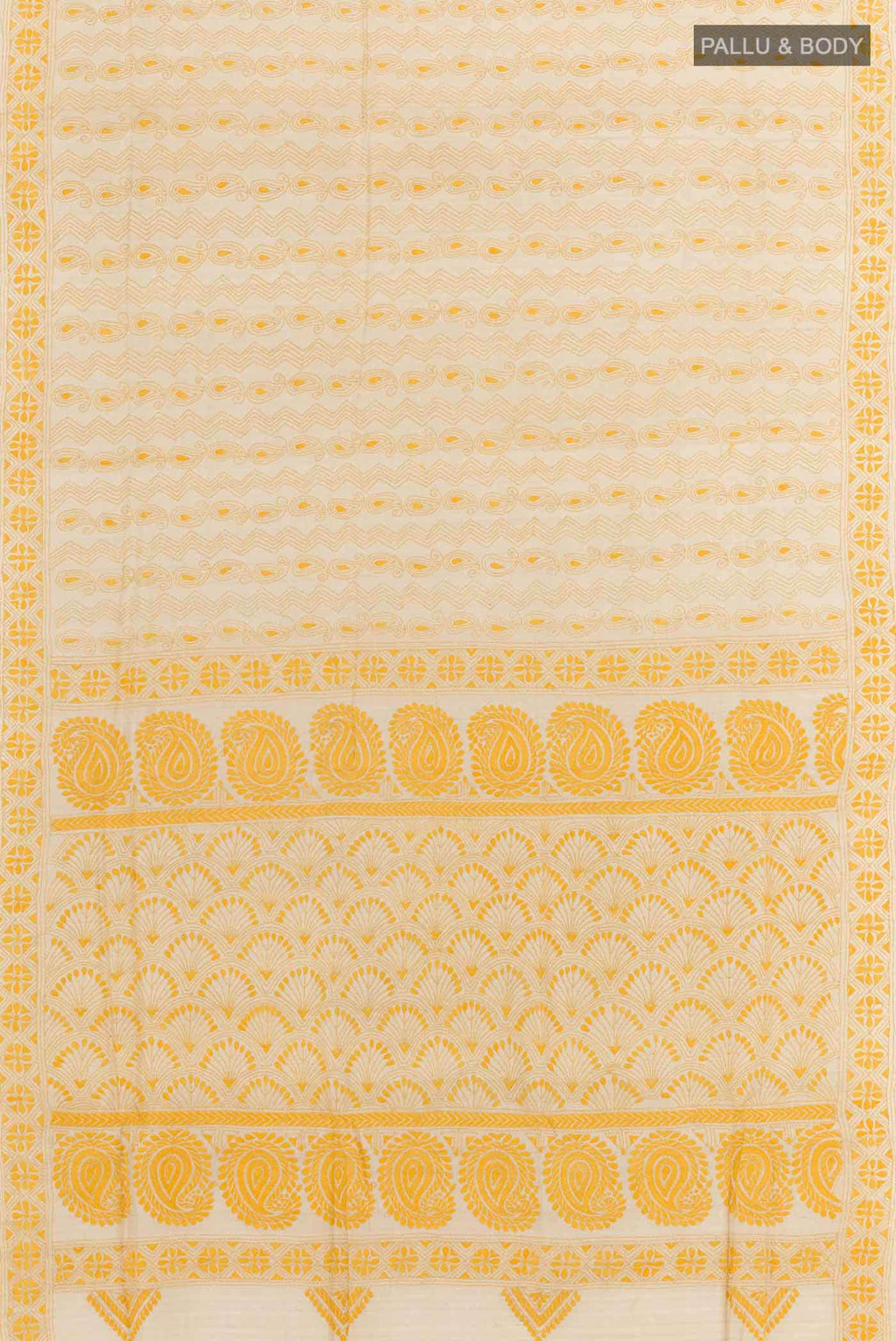 Beige Tussar Saree