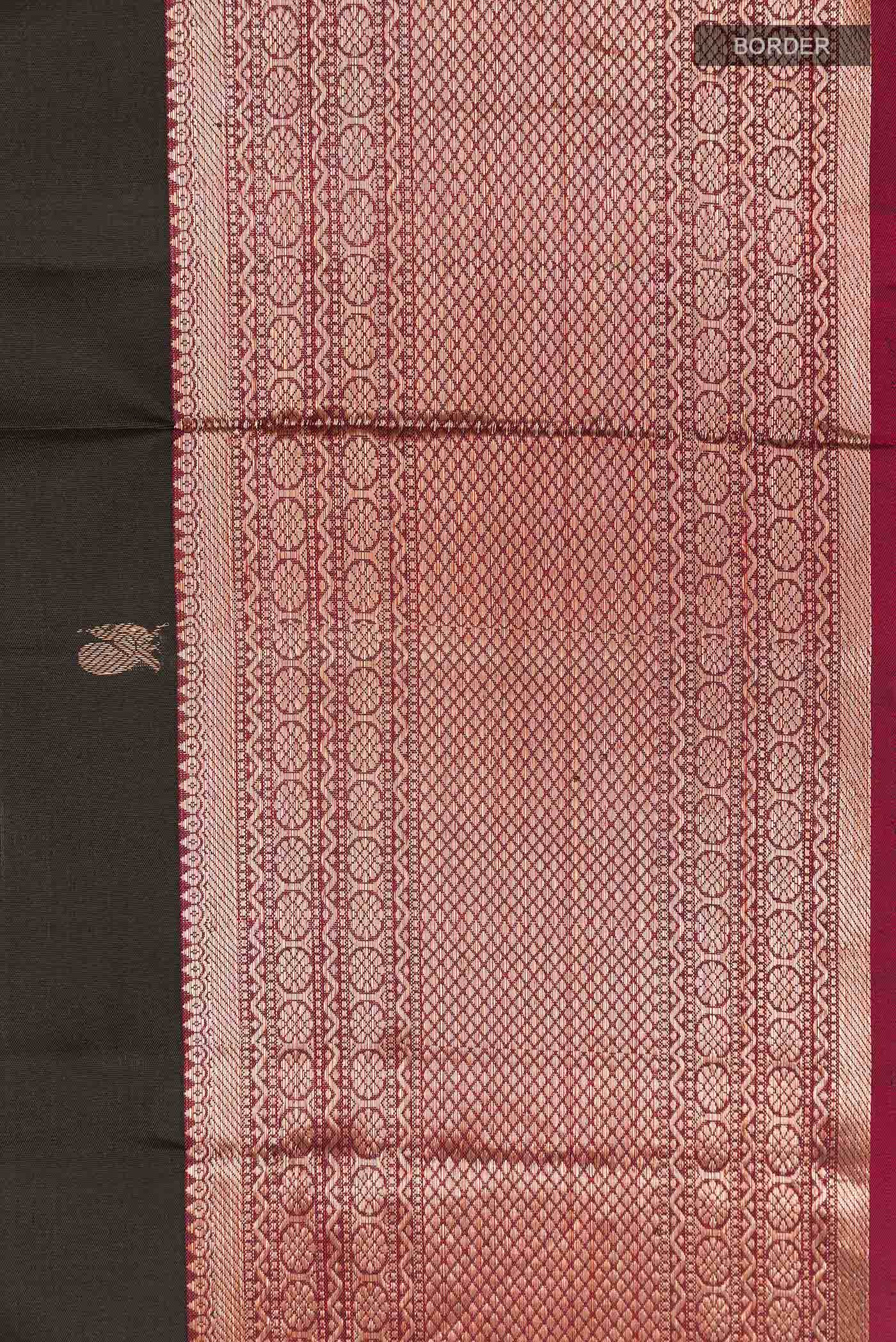 Black Kanchipuram Silk Saree