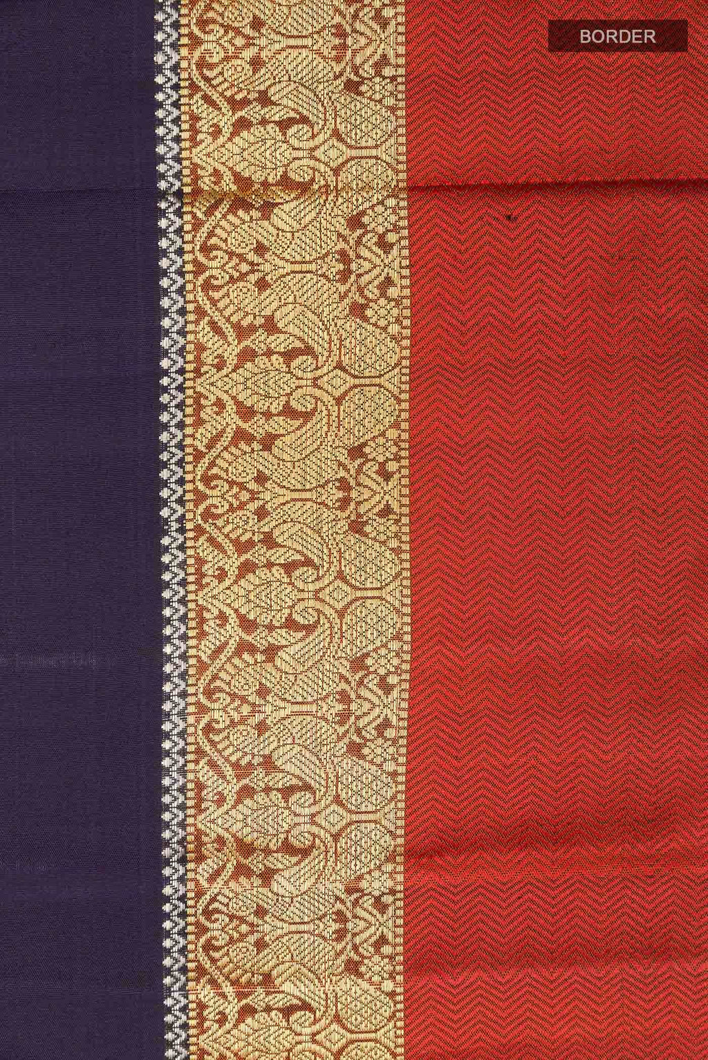 Navy Blue Kanchipuram Silk Saree