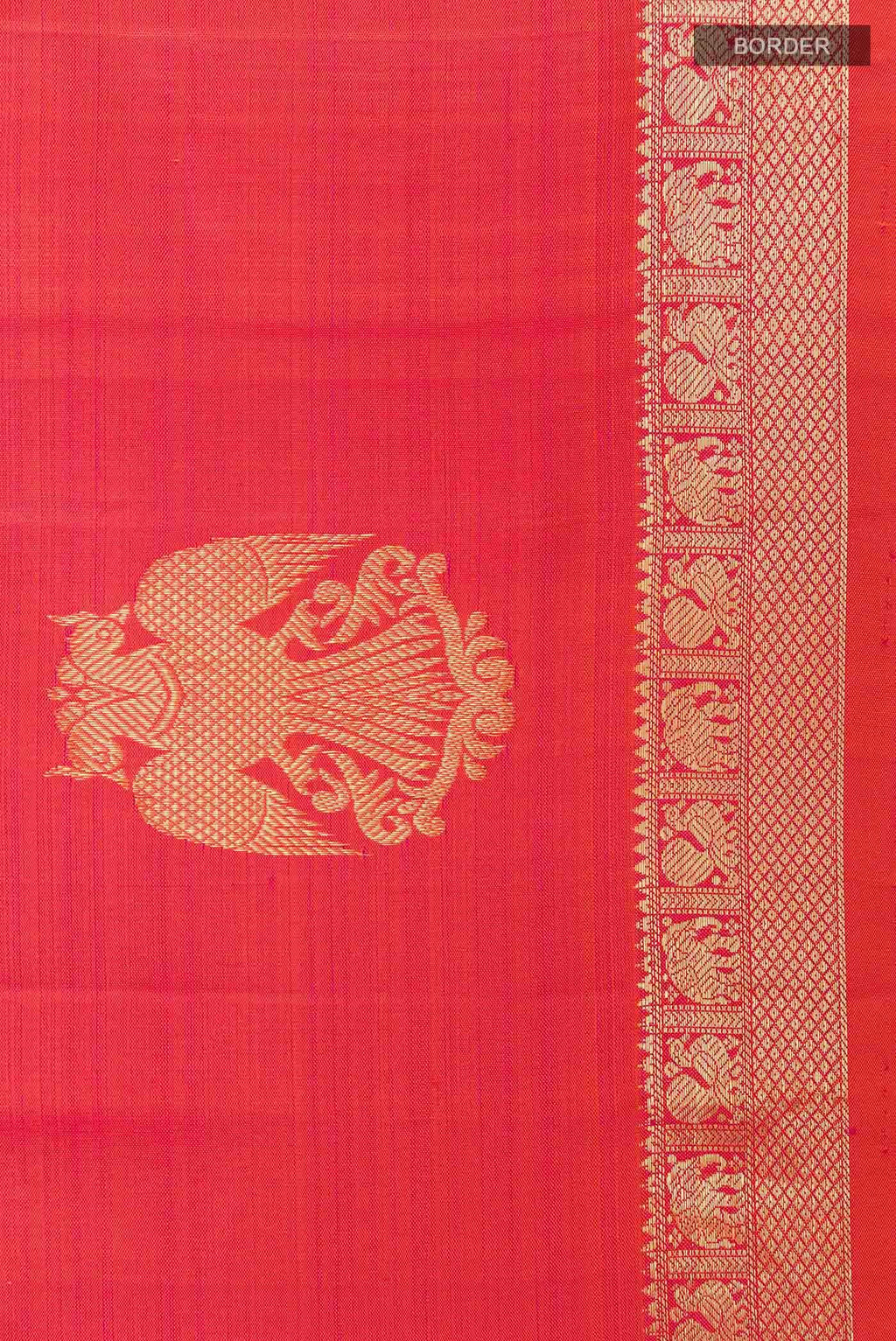 Pink Dual Tone Kanchipuram Silk Saree
