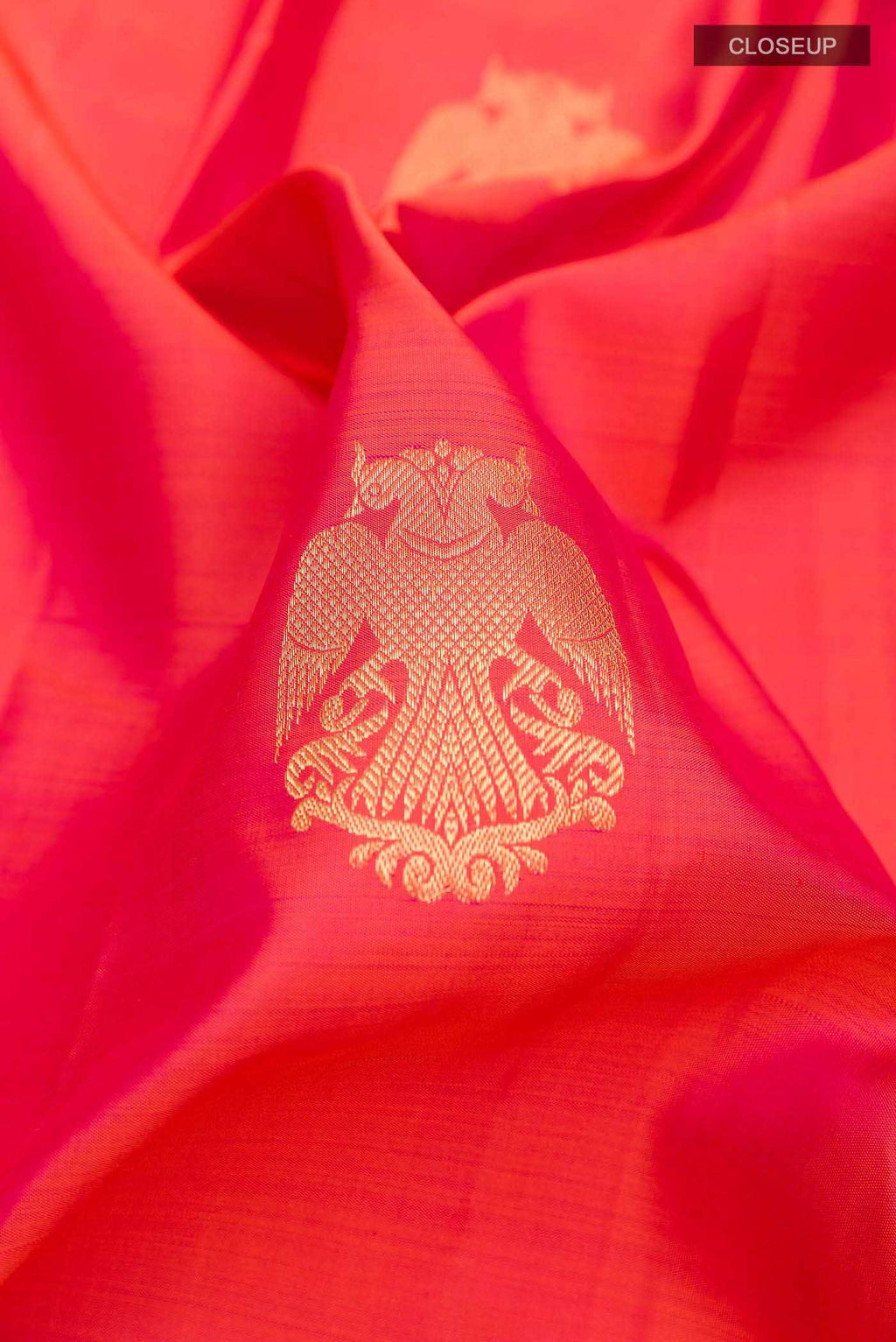 Pink Dual Tone Kanchipuram Silk Saree