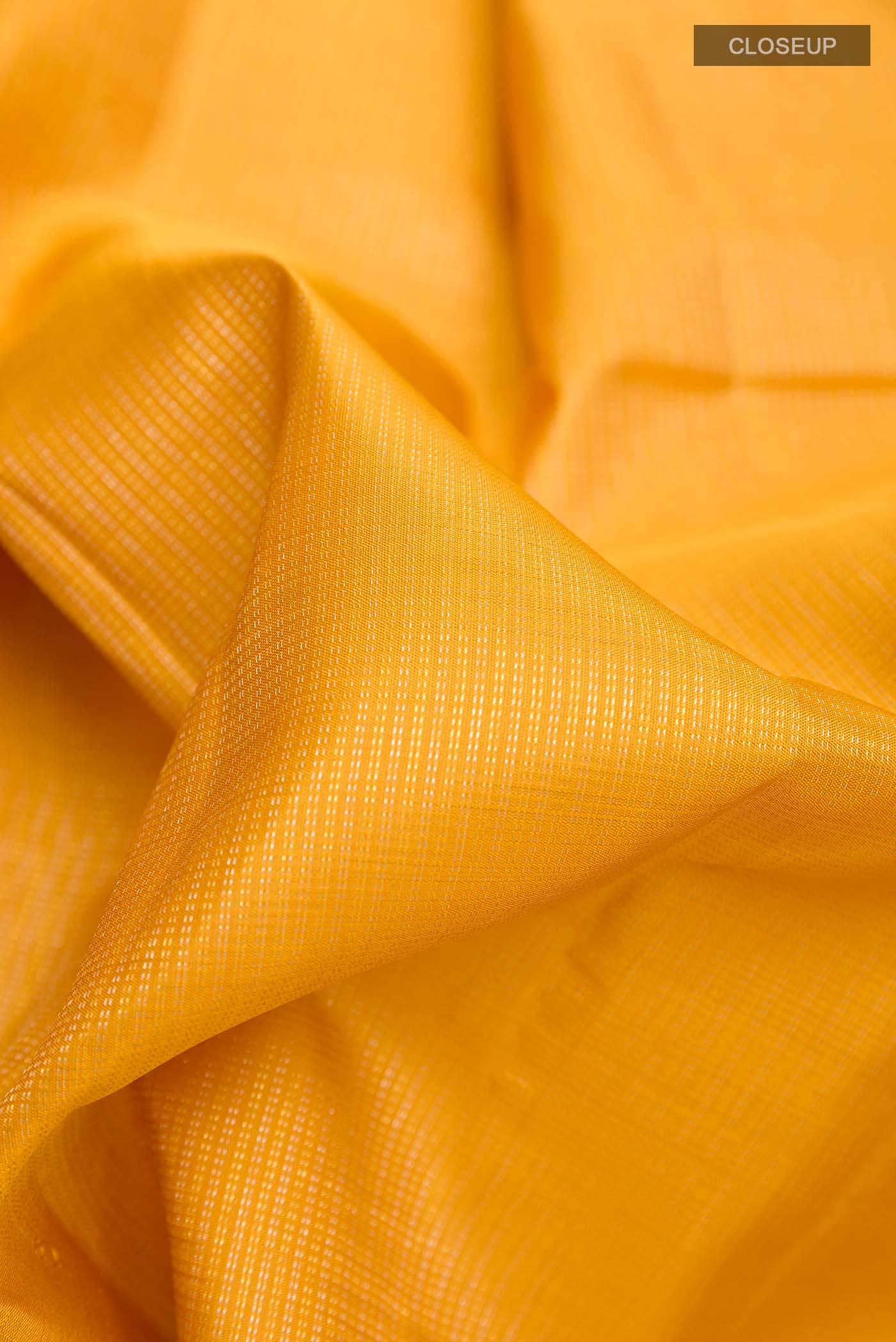 Yellow Kanchipuram Silk Saree