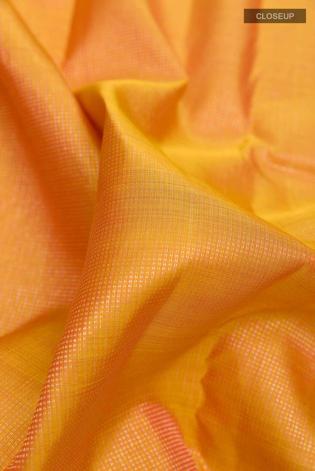 Orange Dual Tone Kanchipuram Silk Saree