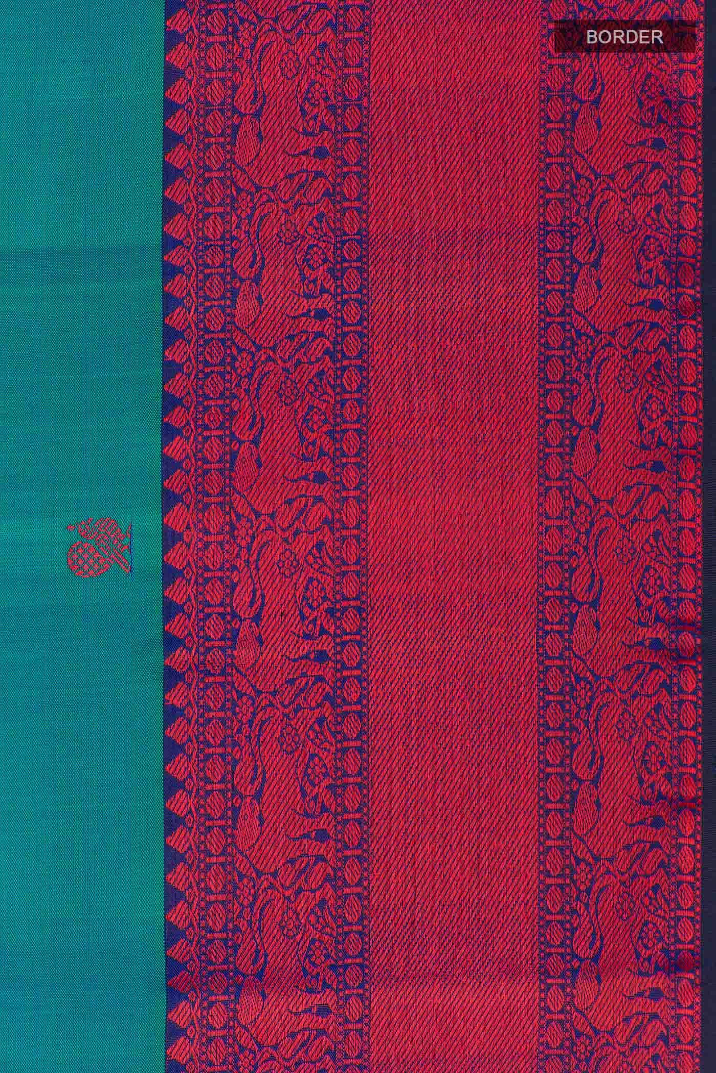 Green Dual Tone Kanchipuram Silk Saree