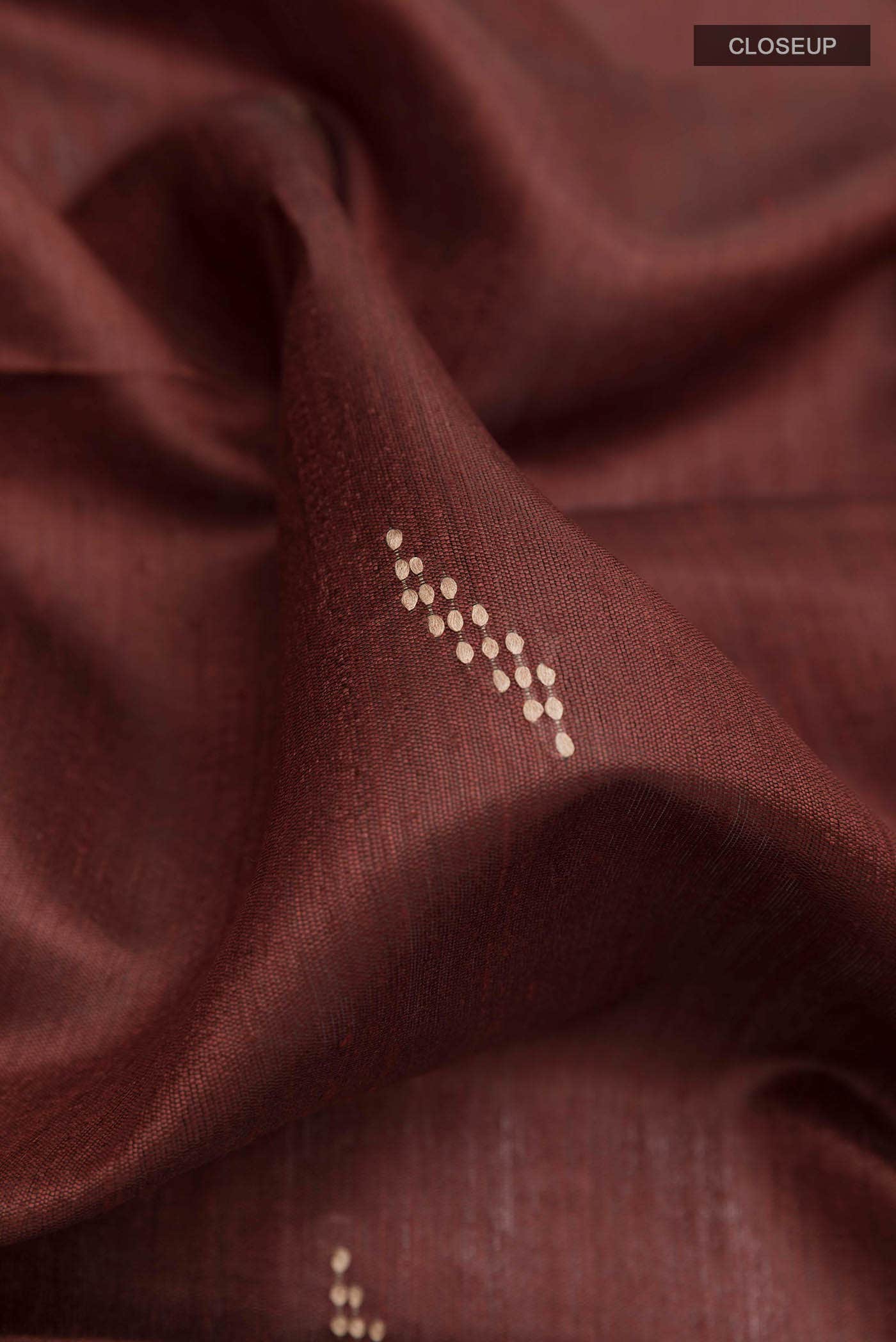 Brown Tussar Saree
