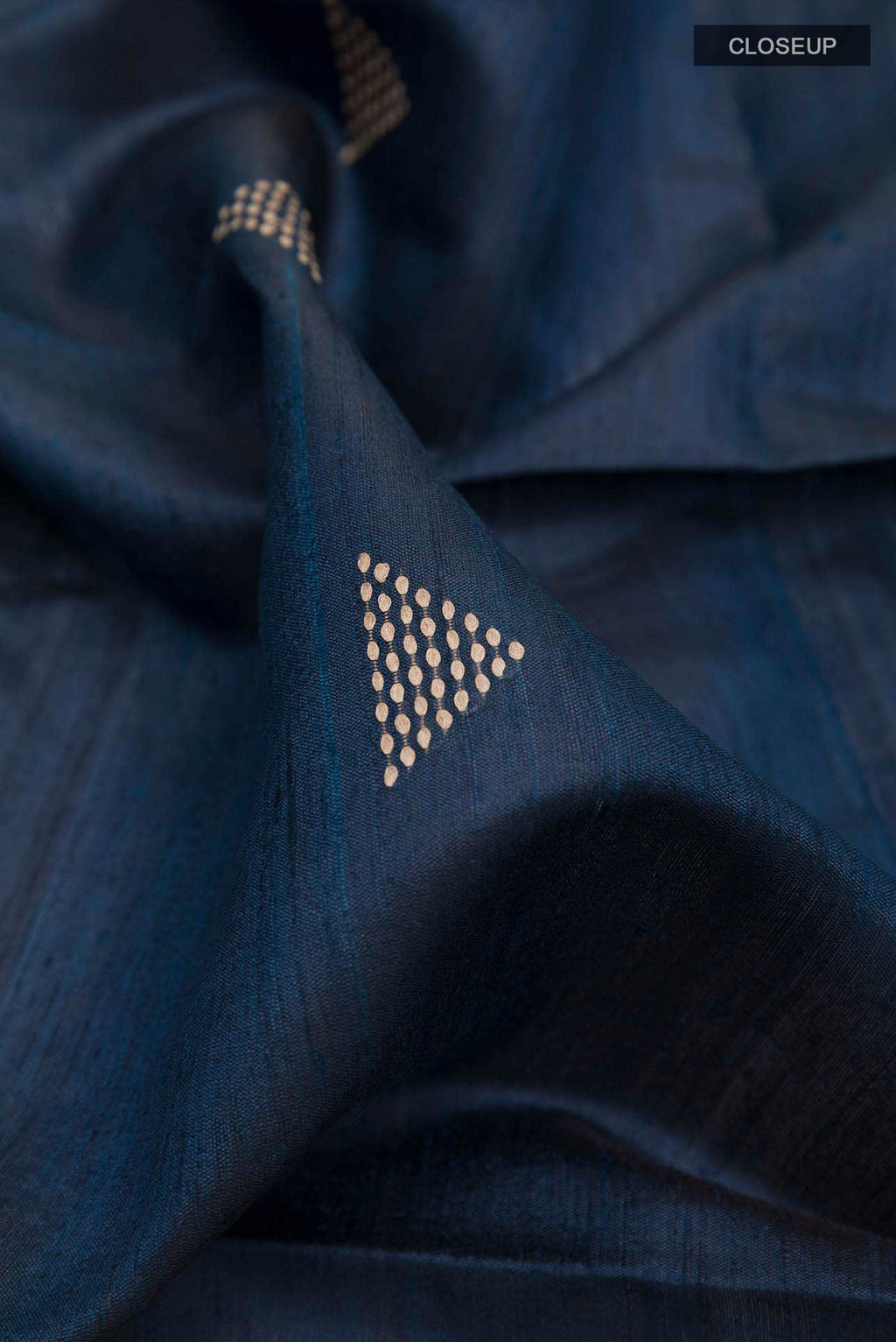 Dark Blue Tussar Saree