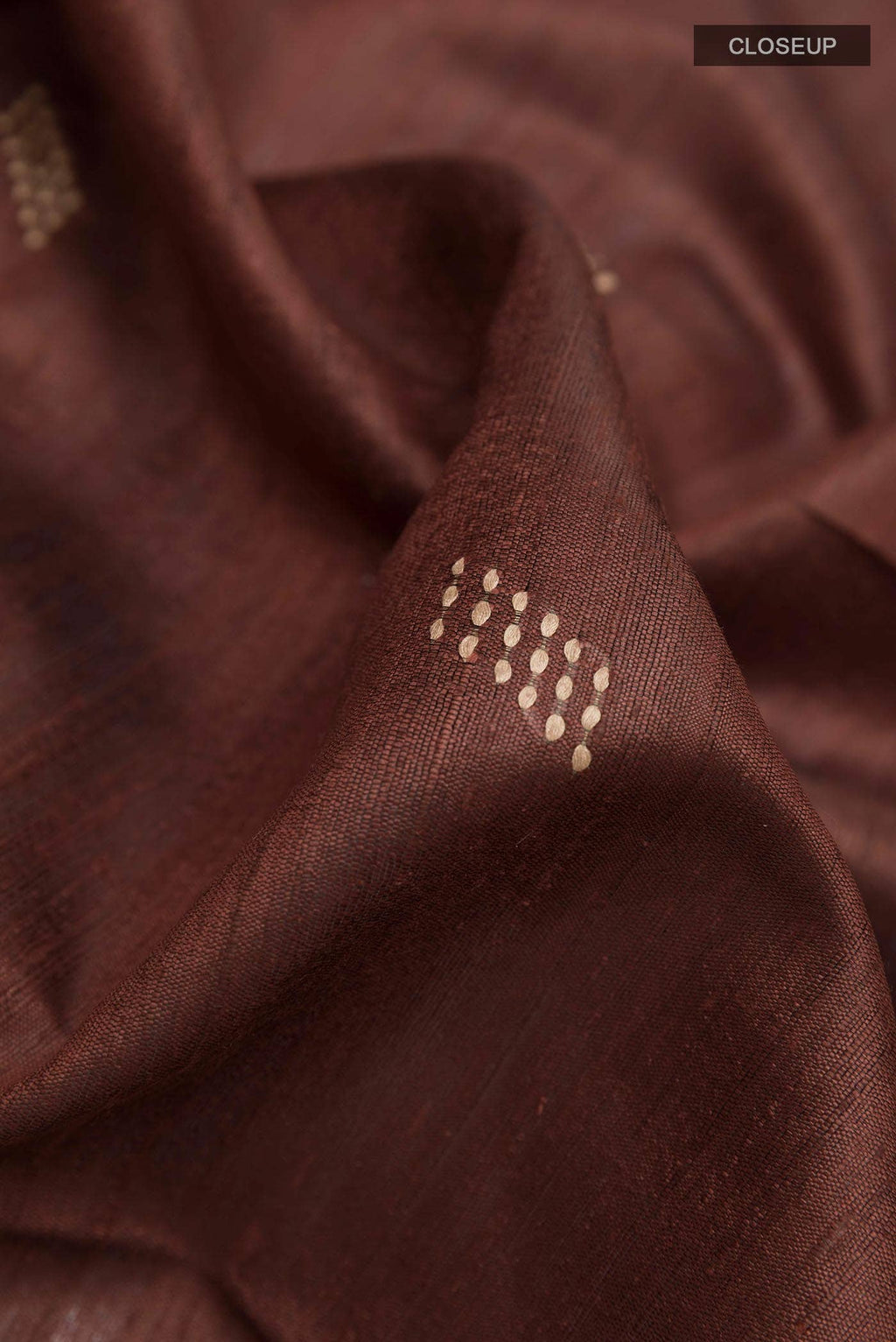 Brown Tussar Saree