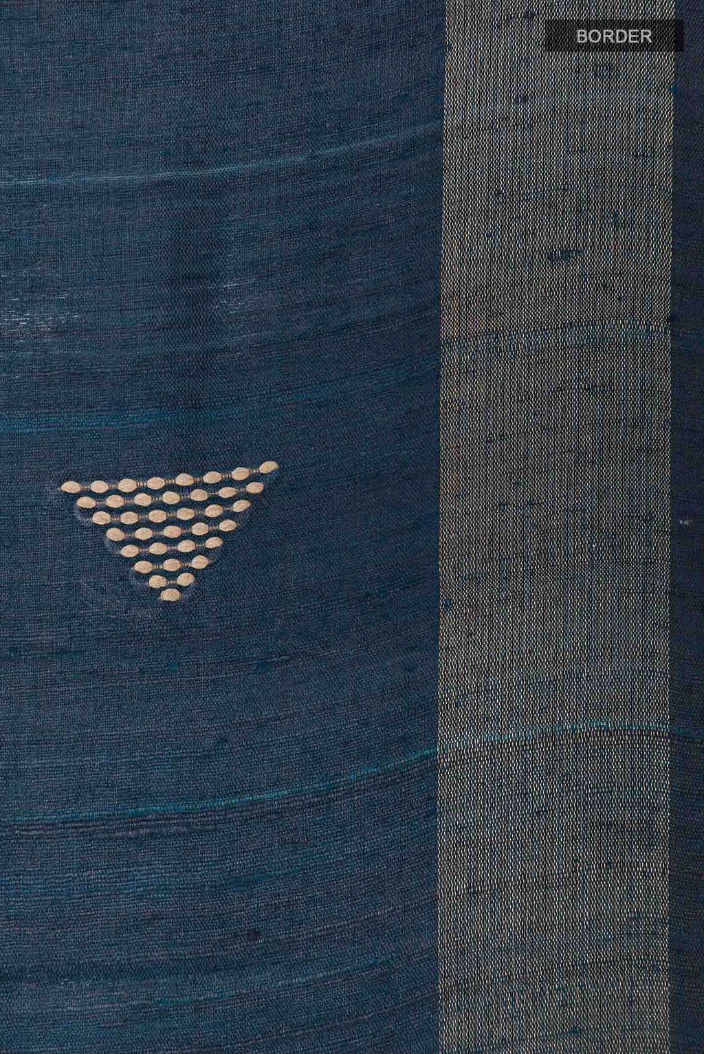Blue Tussar Saree