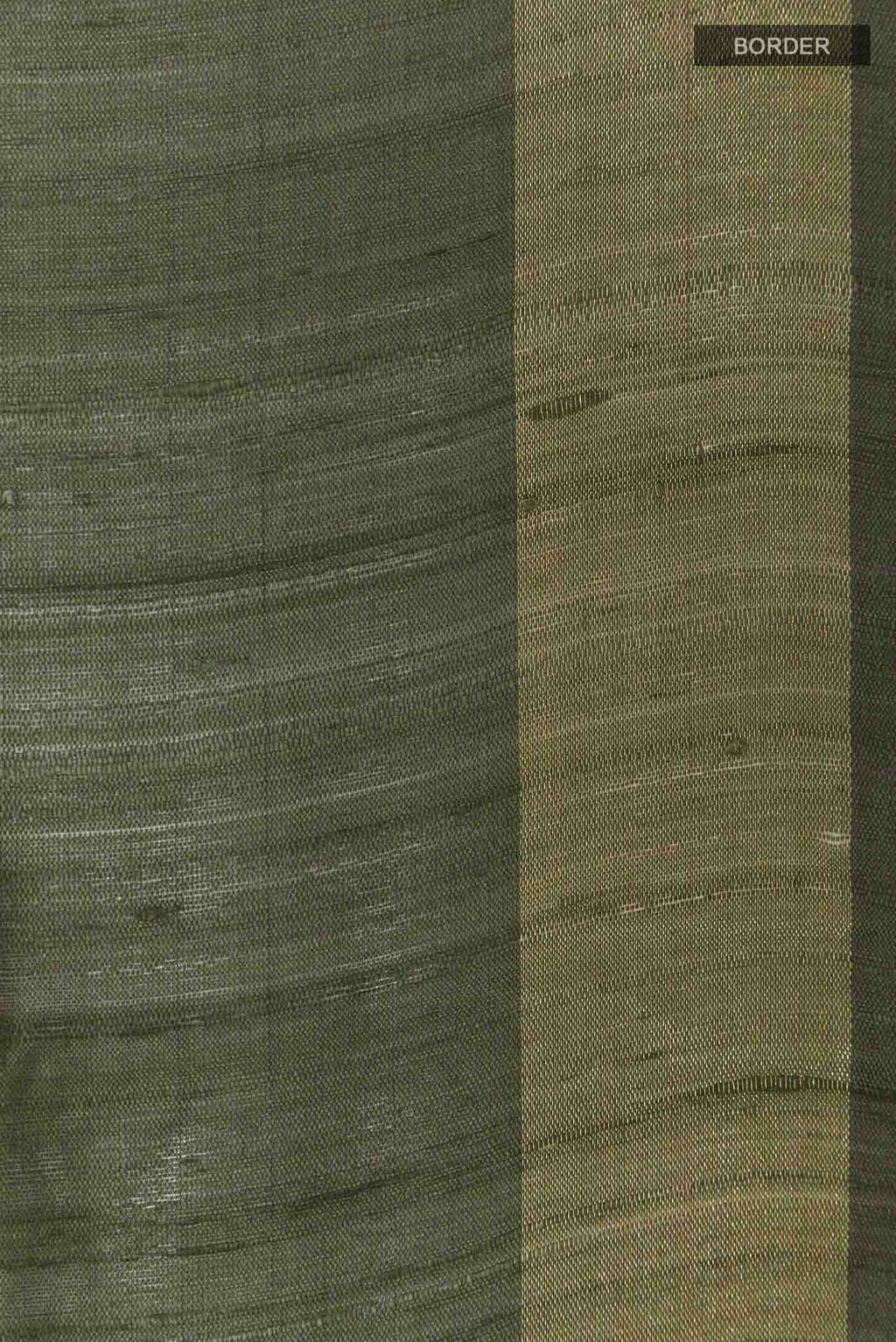 Olive Green Tussar Saree