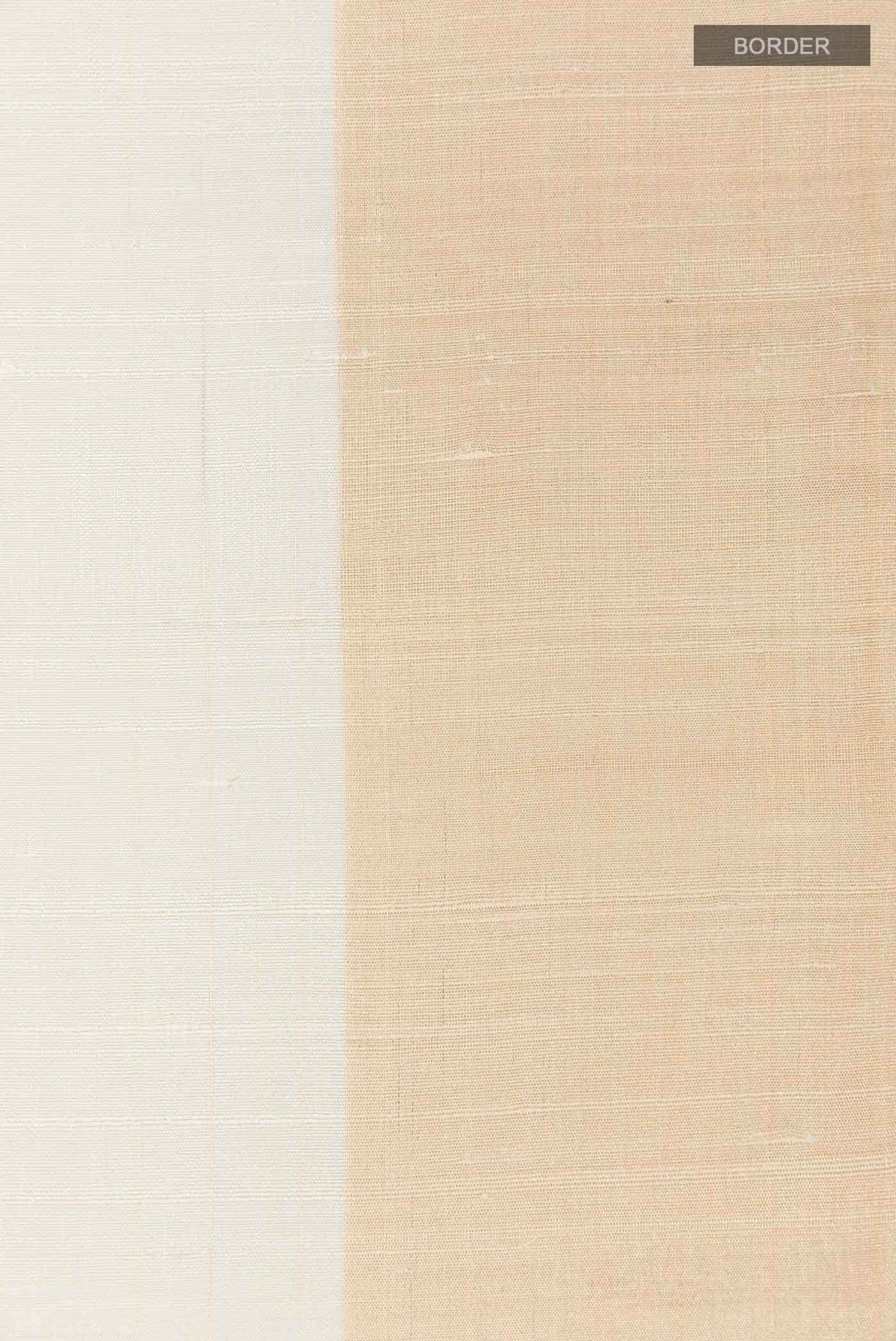 Off White Raw Silk Saree