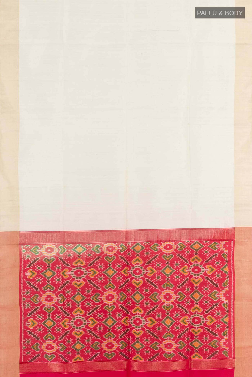 Off White Raw Silk Saree