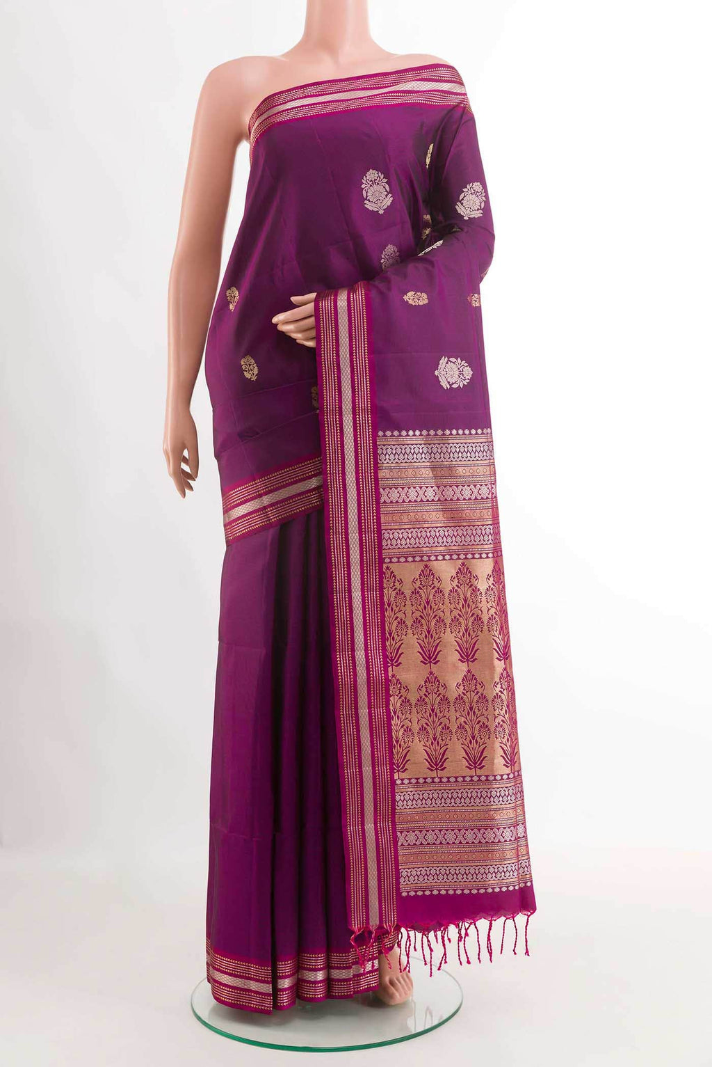 Purple Soft Silk Saree