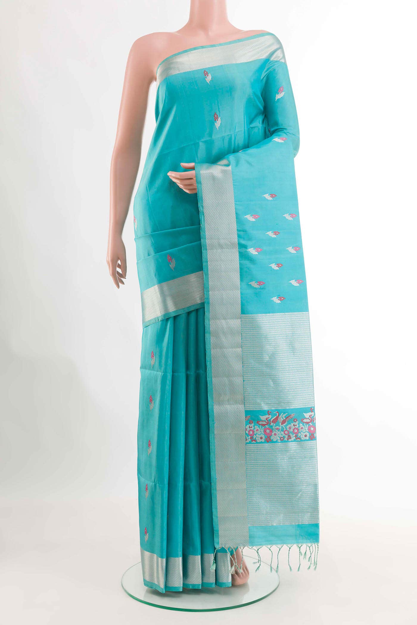 Blue Soft Silk Saree