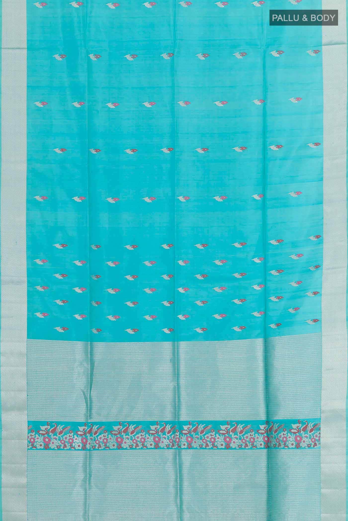 Blue Soft Silk Saree