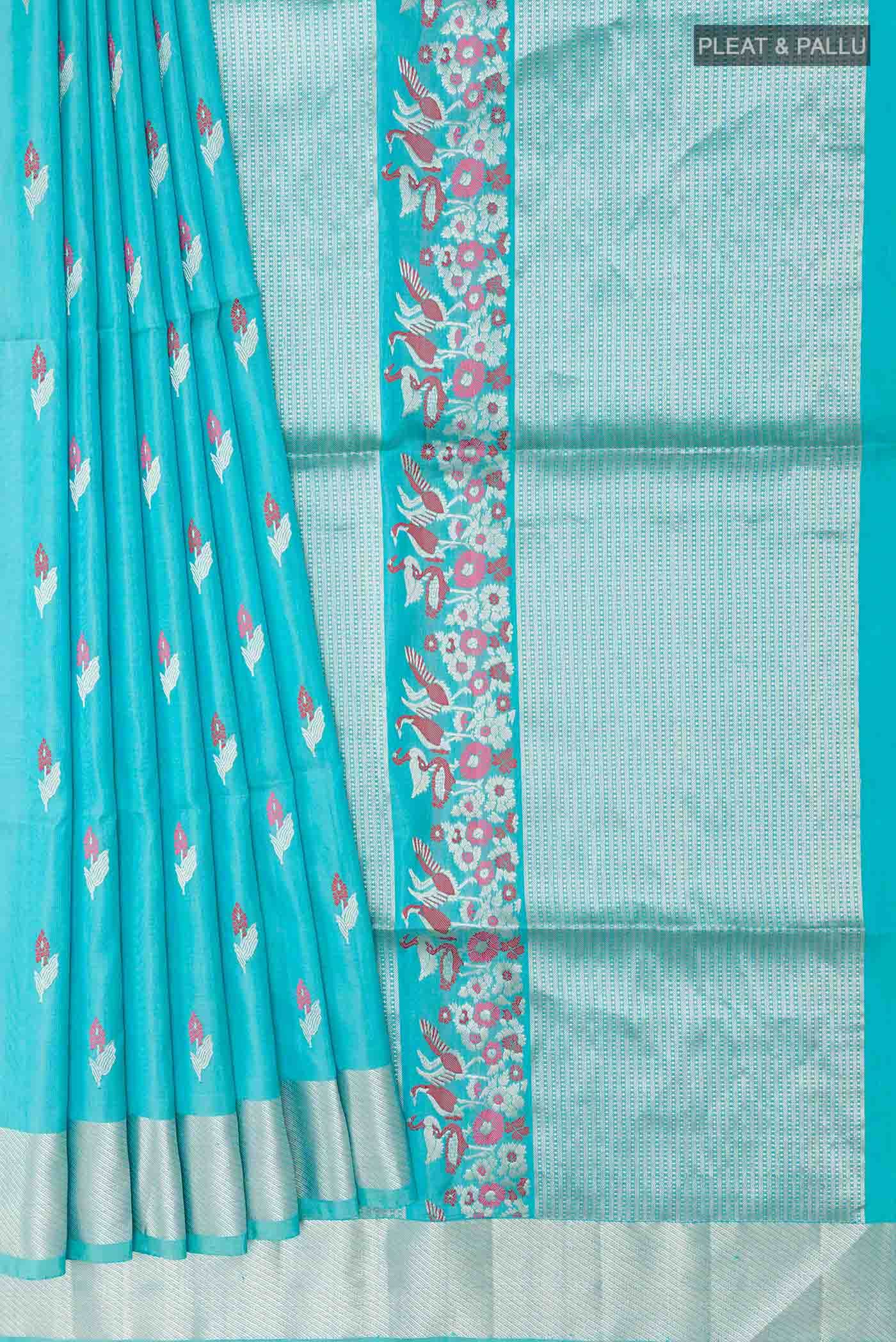 Blue Soft Silk Saree
