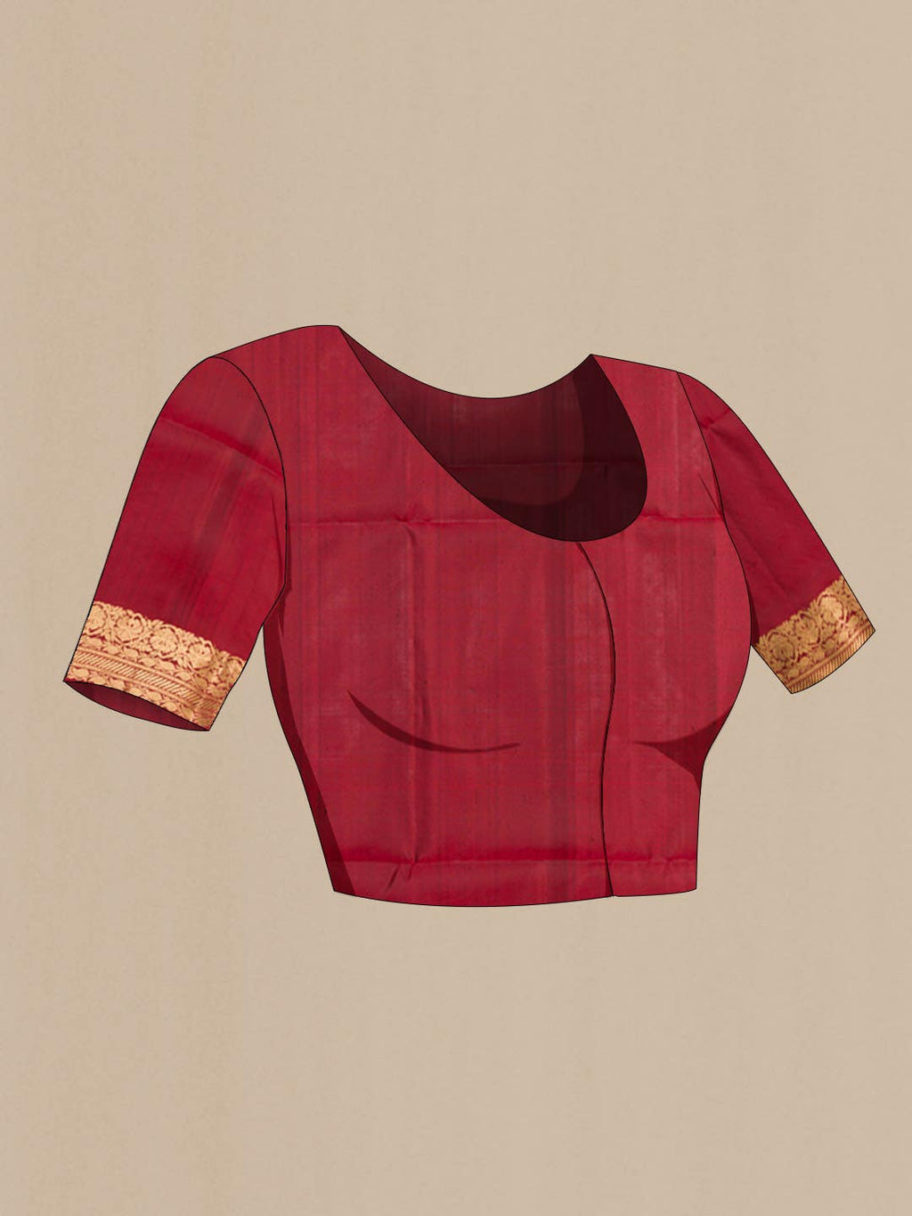 Maroon Soft Silk Saree