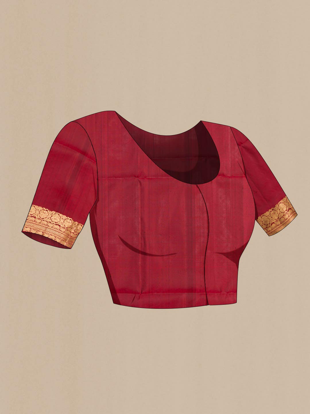 Maroon Soft Silk Saree