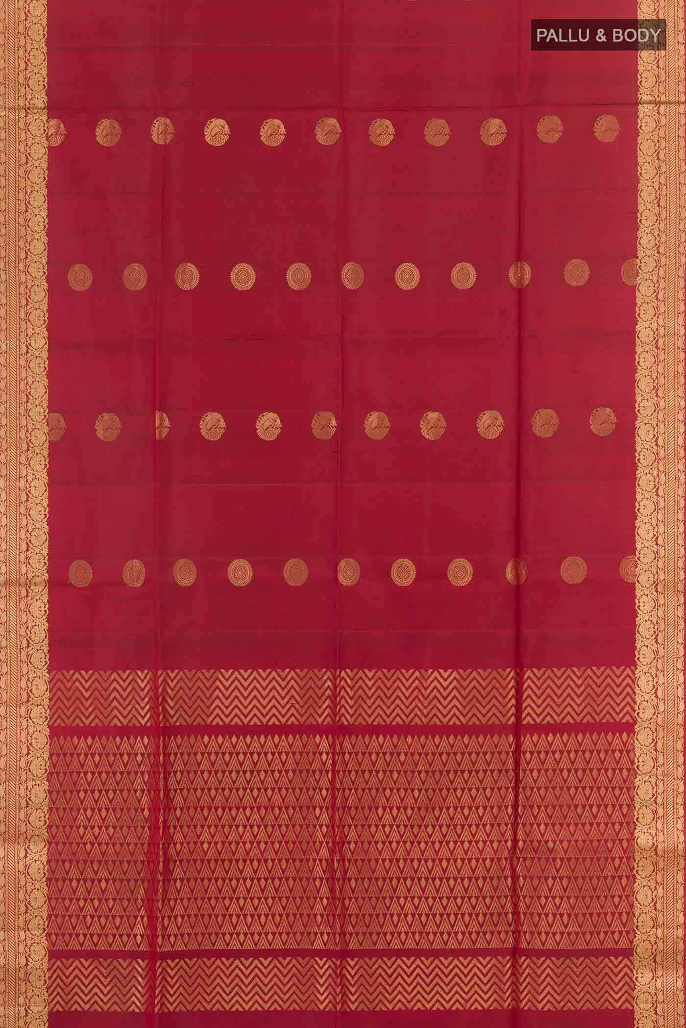 Maroon Soft Silk Saree
