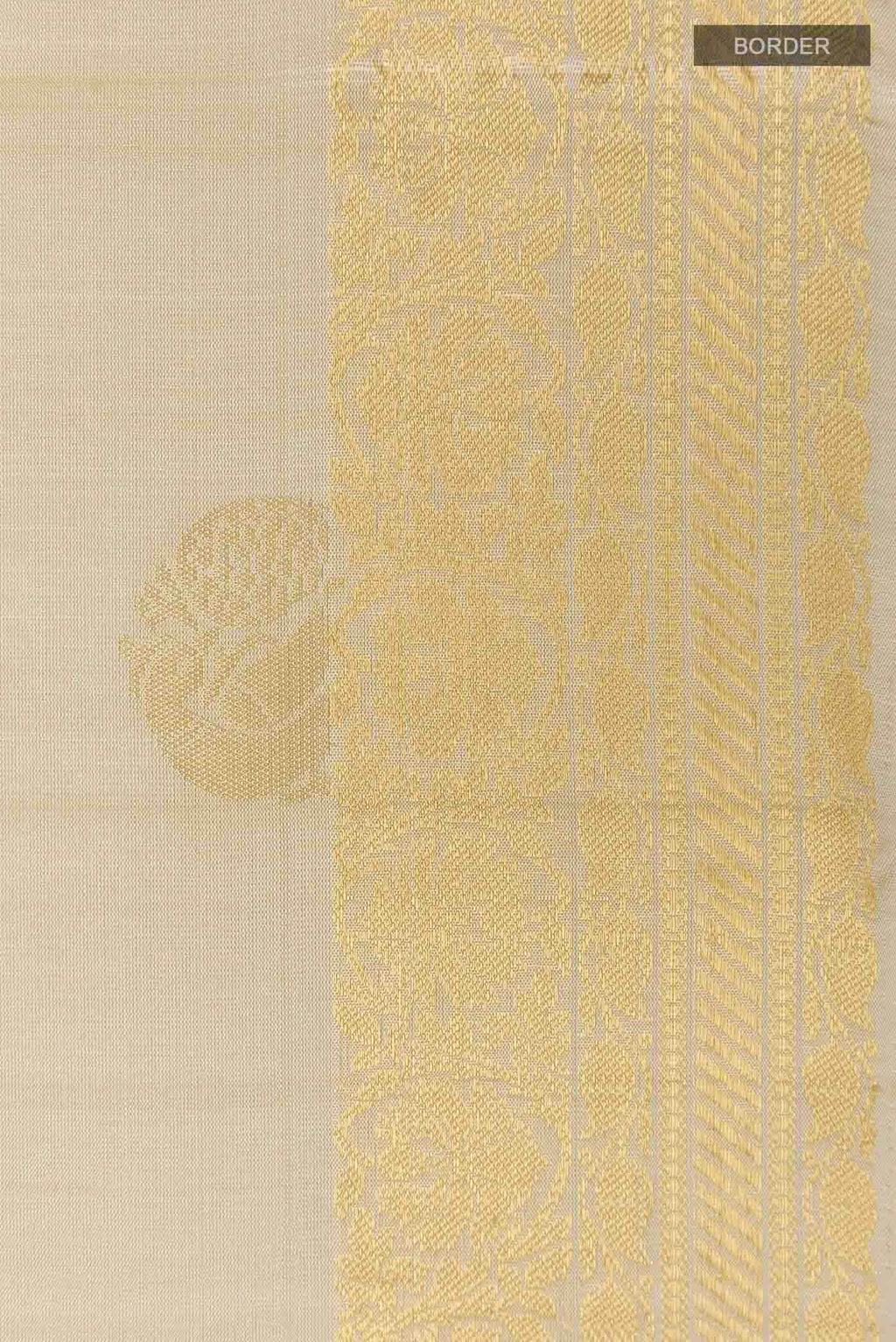 Cream Soft Silk Saree