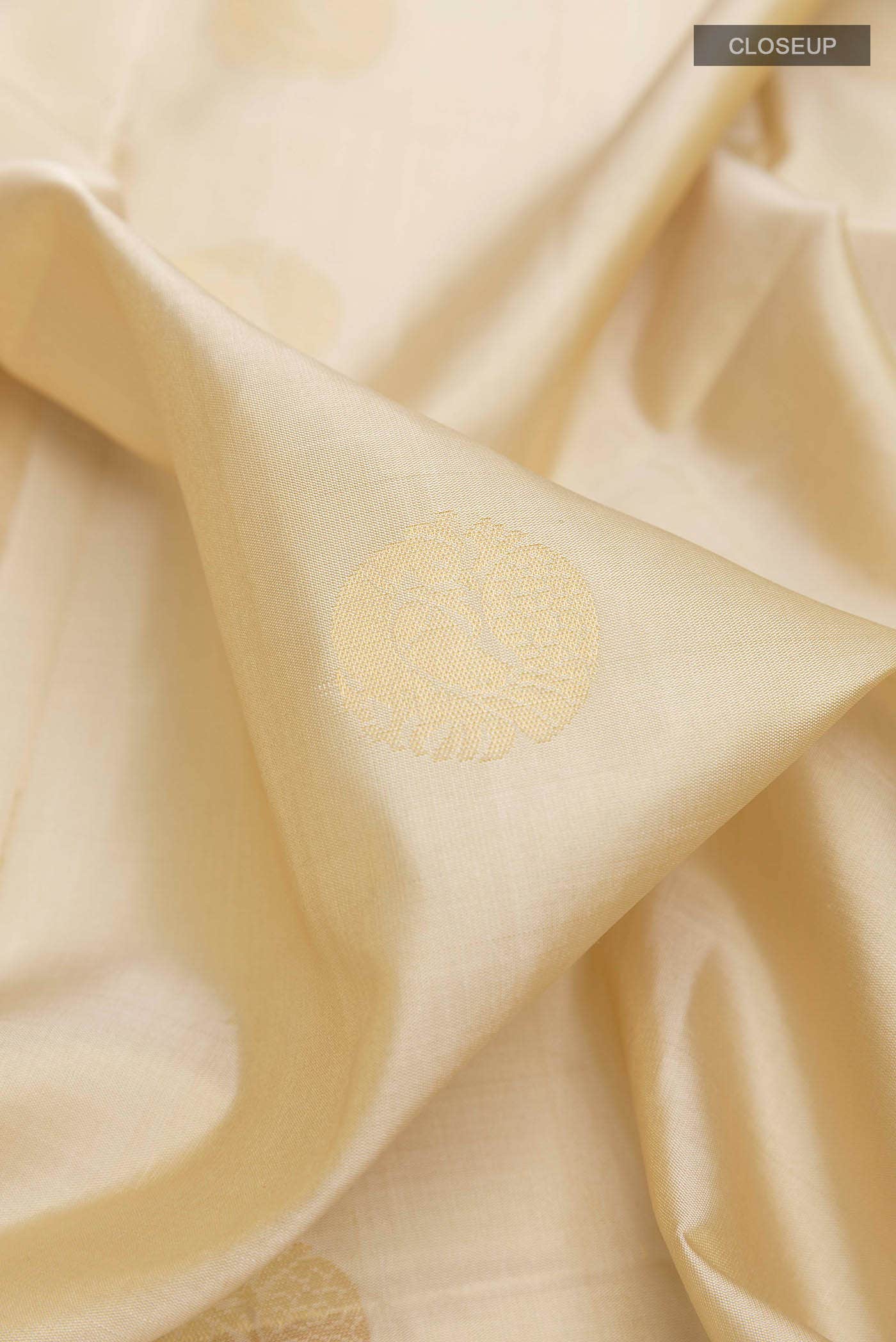 Cream Soft Silk Saree