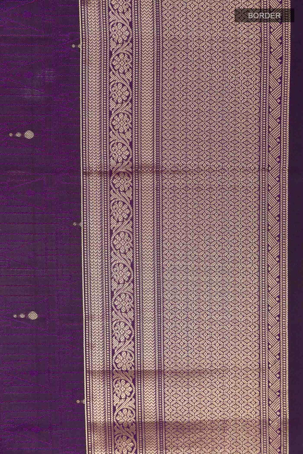 Purple Kanchipuram Silk Saree